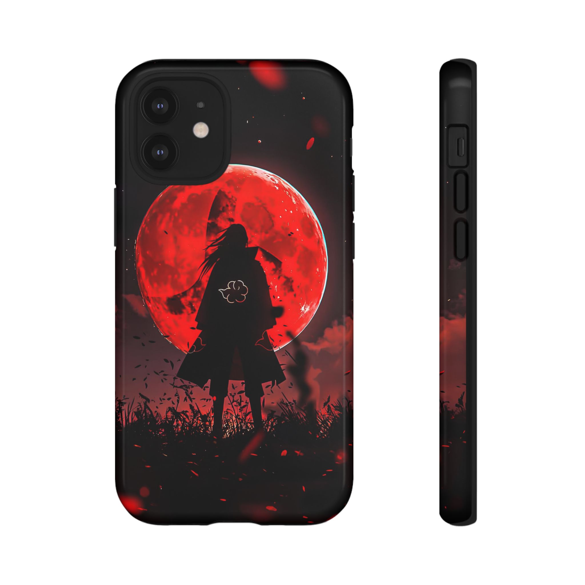 Itachi Red Moon Anime Inspired Tough Phone Cases - artistic case front