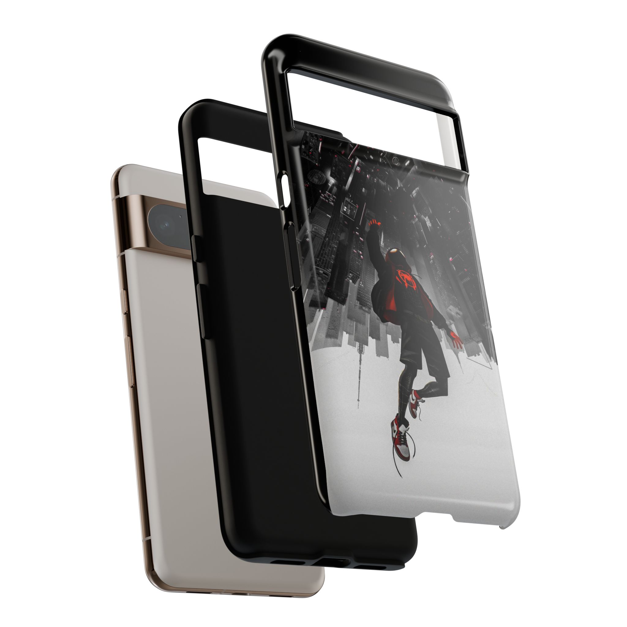 Mile Morale Spider Inspired Tough Cases - case back design view