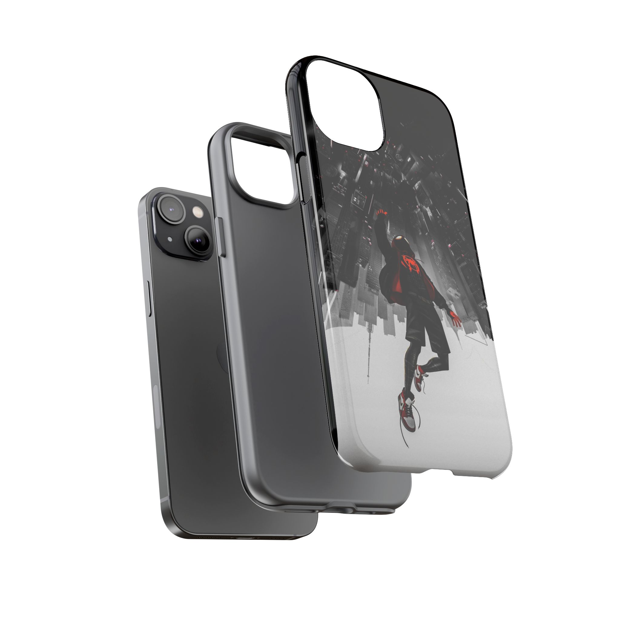 Mile Morale Spider Inspired Tough Cases - detailed case artwork