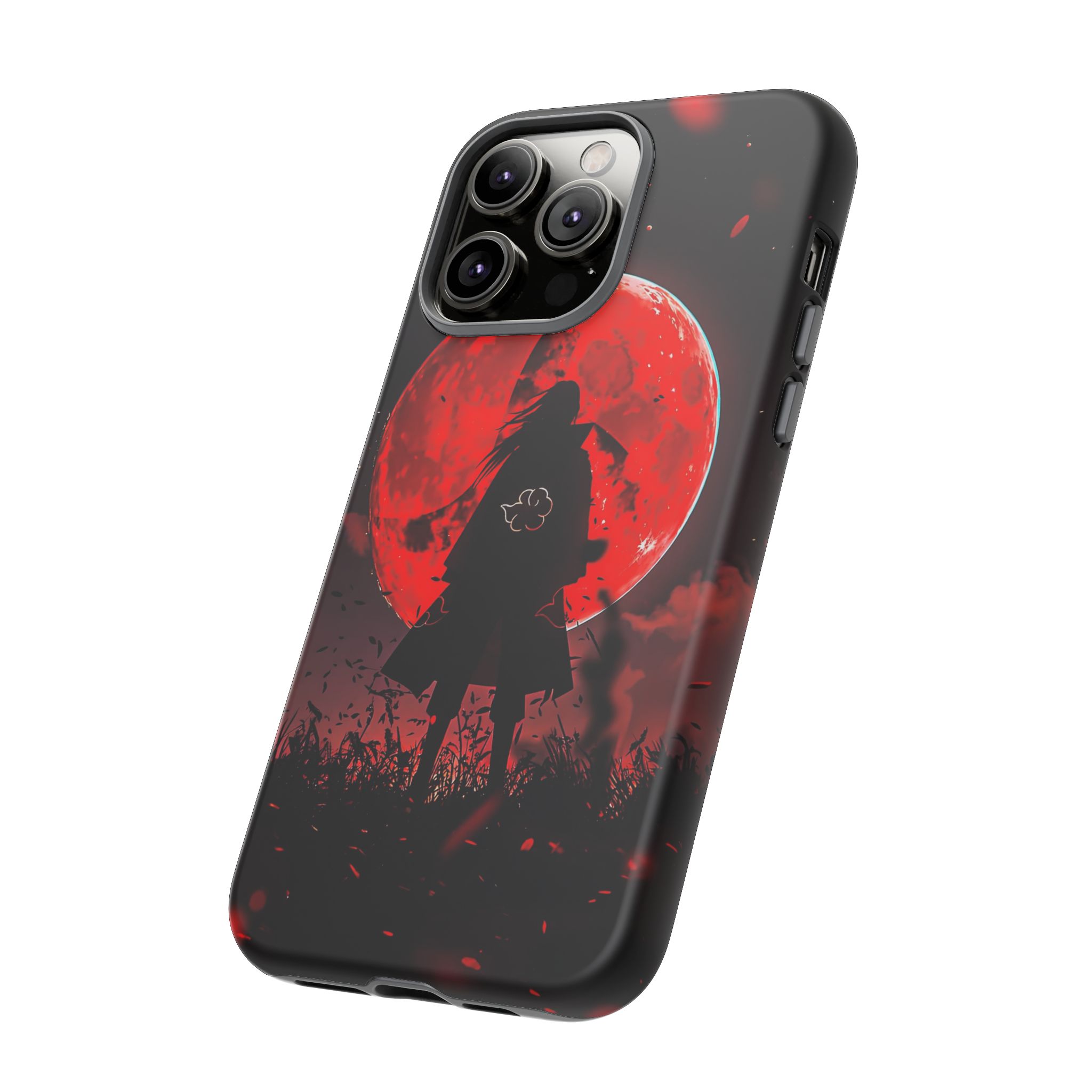 Itachi Red Moon Anime Inspired Tough Phone Cases - modern phone case style