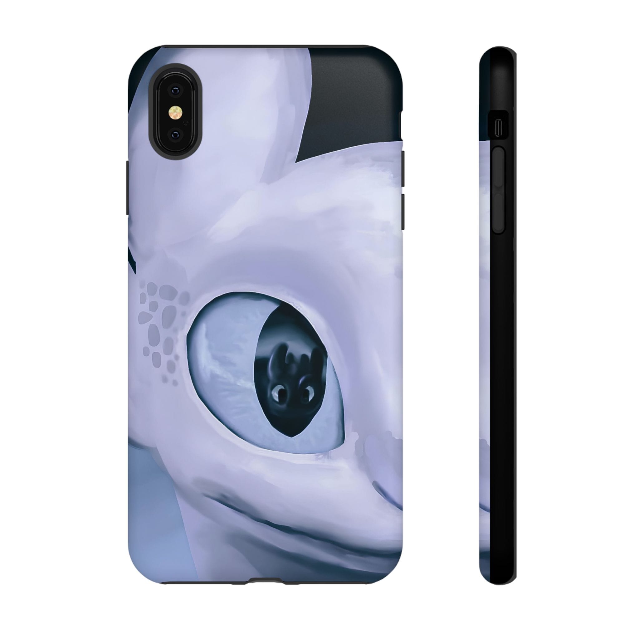 HTTYD: Light Fury in Love Inspired Tough Cases - Valentine's Day Couple Gifts - case back design view