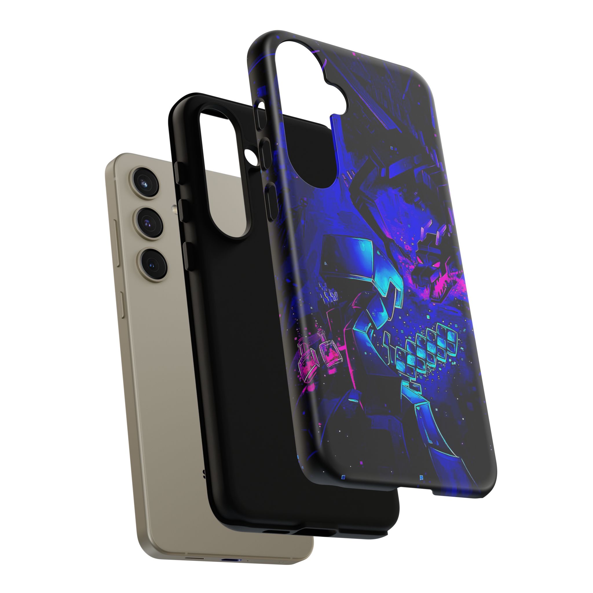 Minecraft End Dragon Fight Inspired Tough Cases - phone case rear design