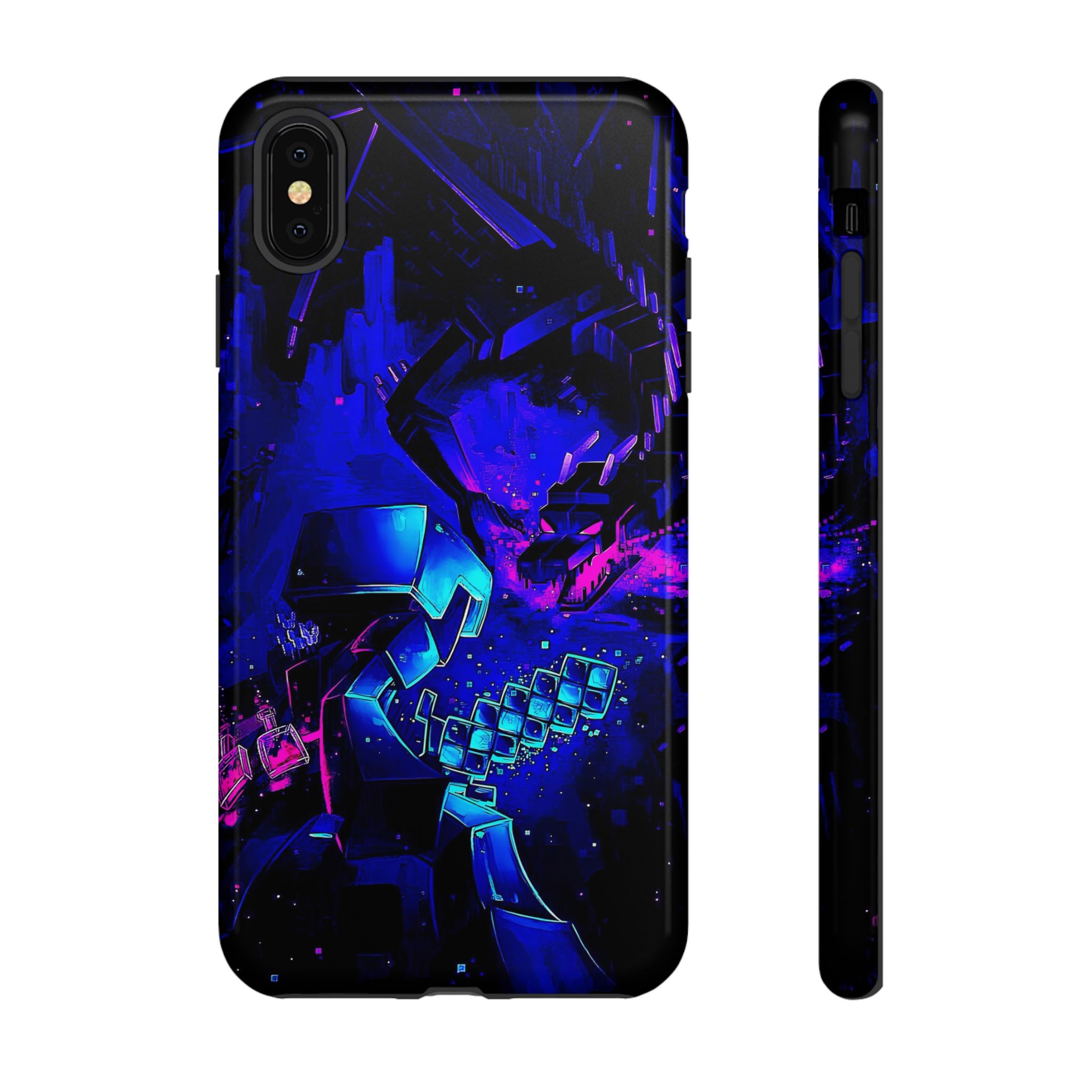 Minecraft End Dragon Fight Inspired Tough Cases - durable phone case