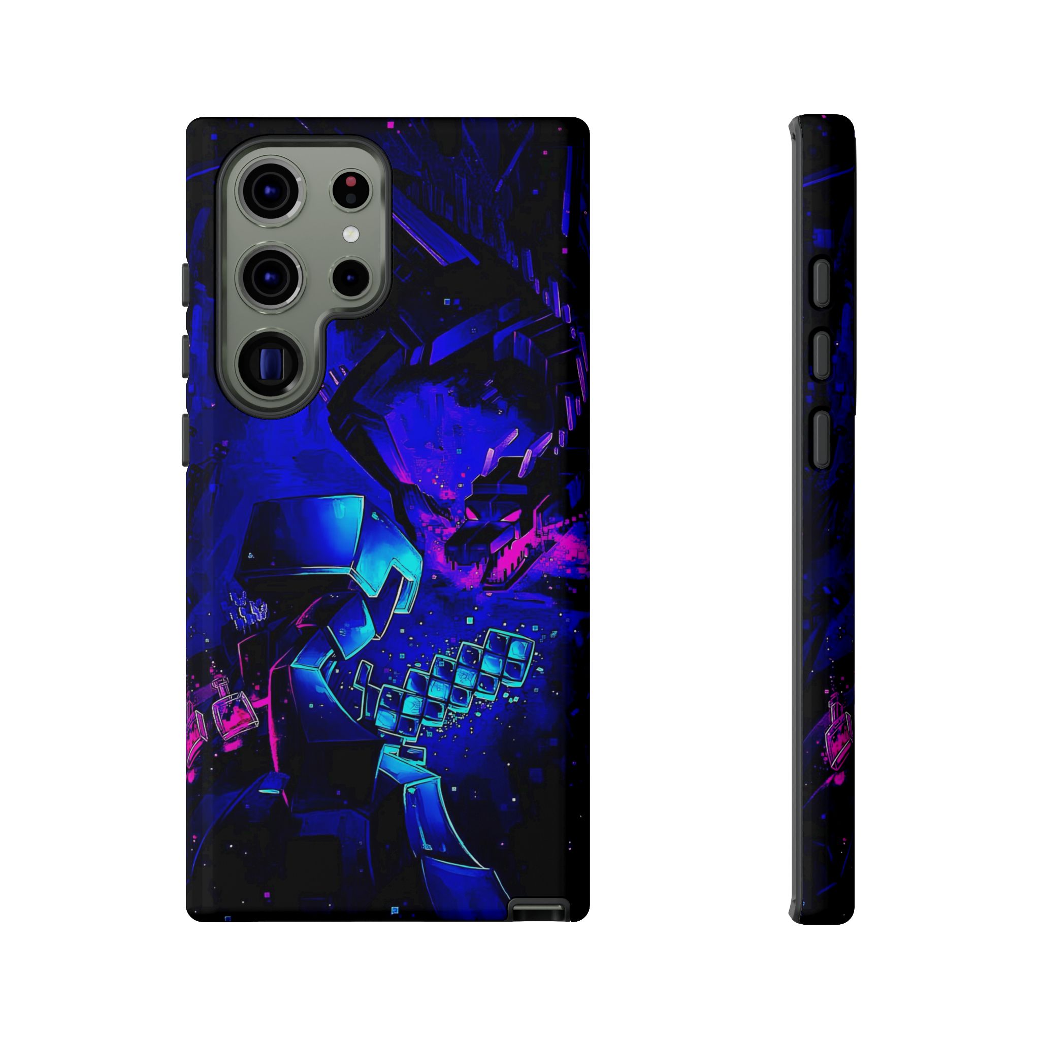 Minecraft End Dragon Fight Inspired Tough Cases - case with unique artwork