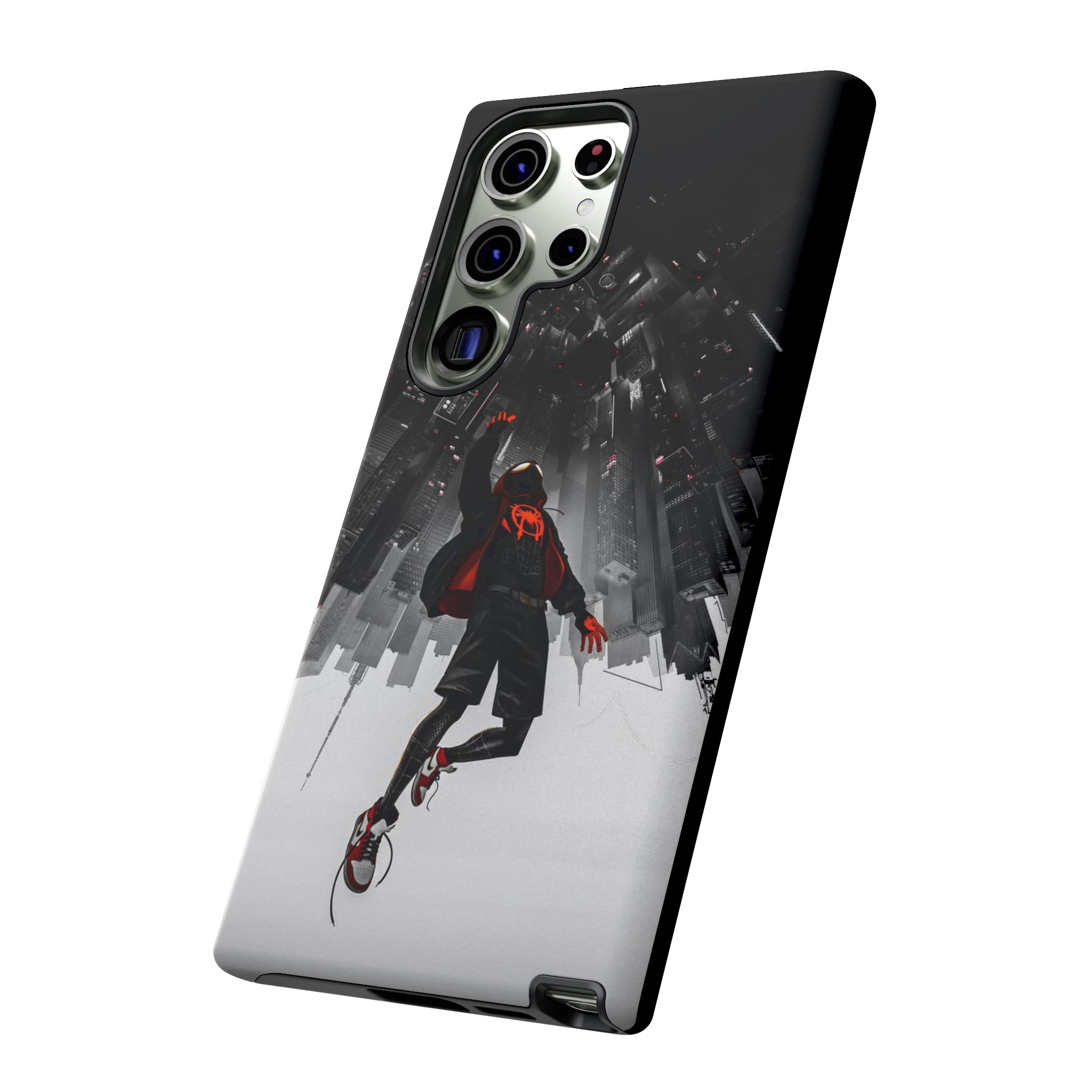 Mile Morale Spider Inspired Tough Cases - slim fit case mockup