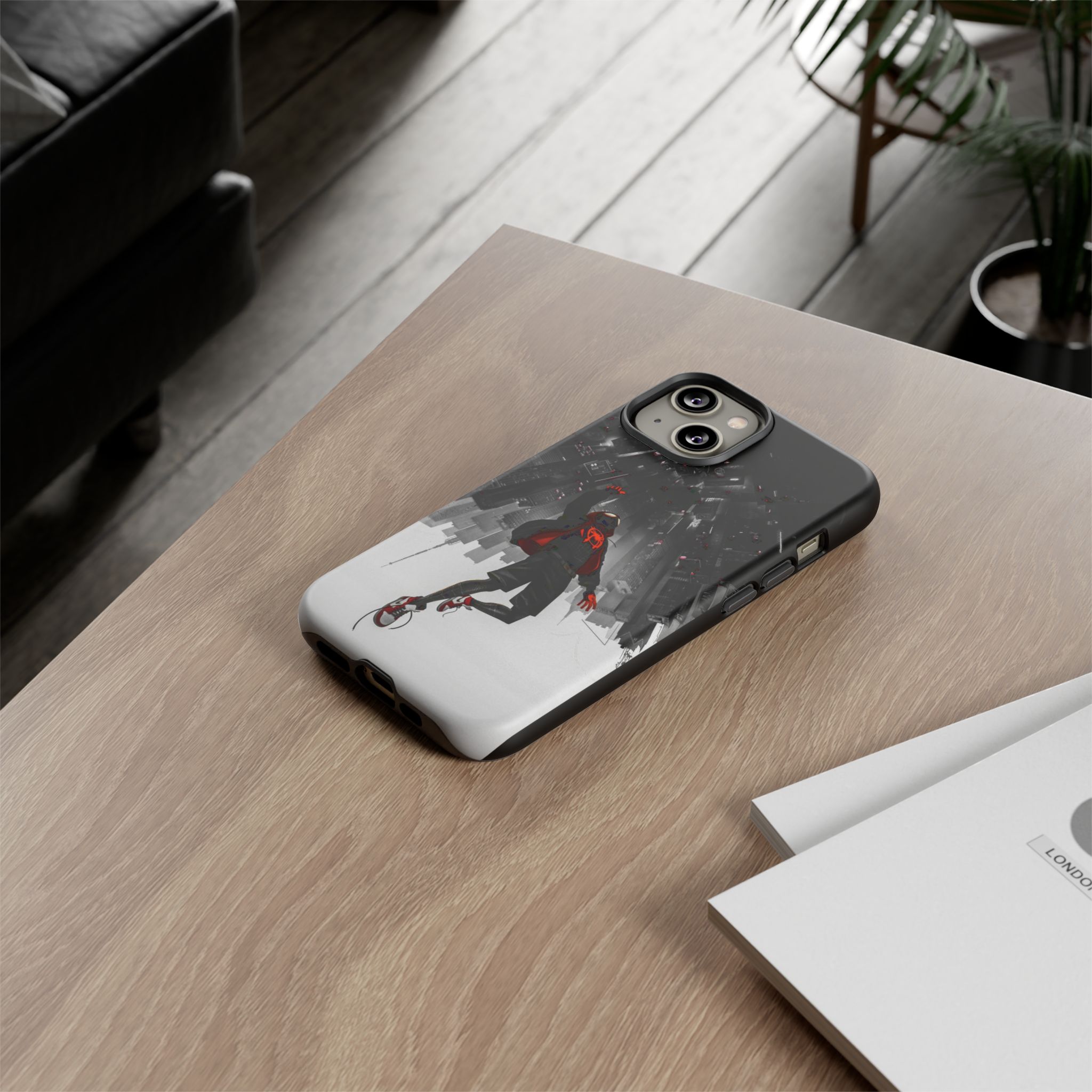 Mile Morale Spider Inspired Tough Cases - phone case rear design