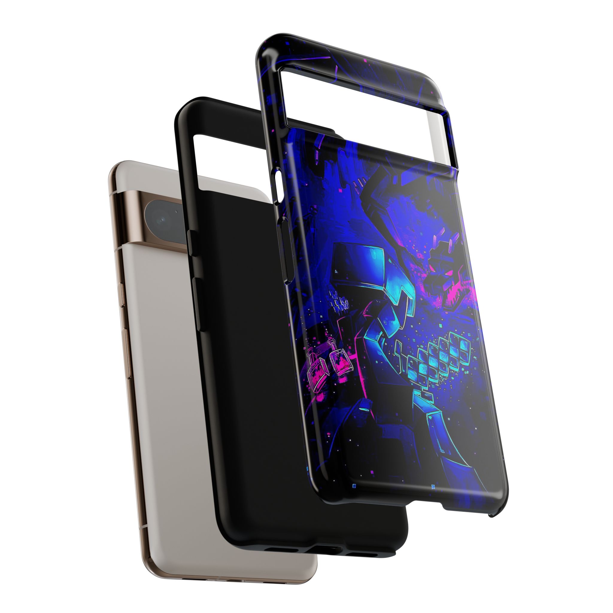 Minecraft End Dragon Fight Inspired Tough Cases - vibrant case design view