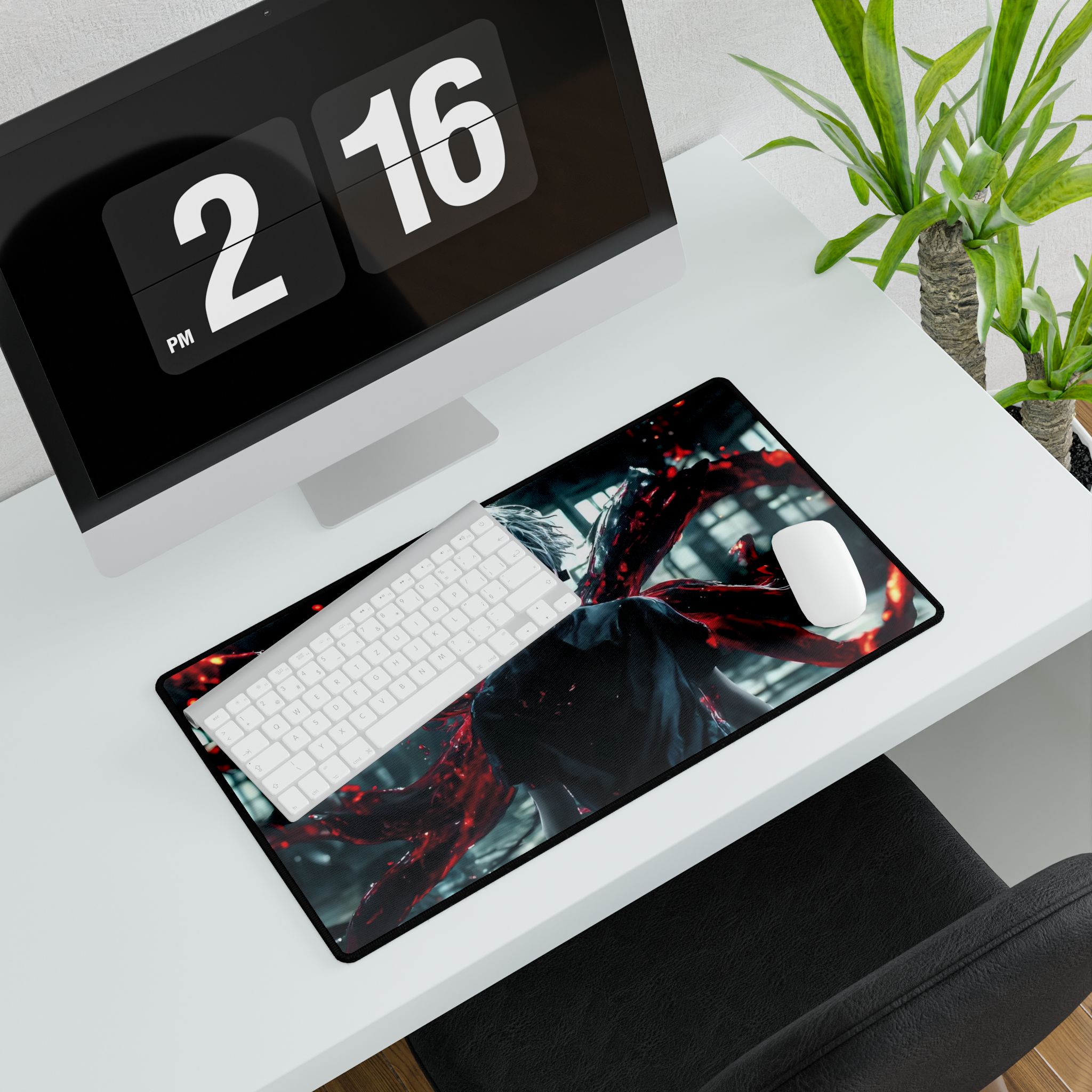 Tokyo Ghoul Kaneki Ken Inspired Anime Desk Mat | Gaming Mouse Pad | Anime Mousepad | Perfect Desk Accessory - impact resistant case