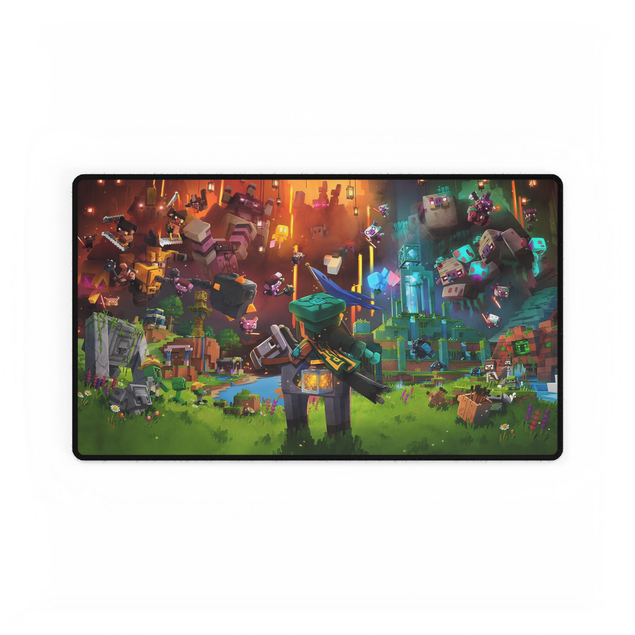 Minecraft Inspired Desk Mat | Gaming Mouse Pad | Perfect Desk Accessory - durable phone case
