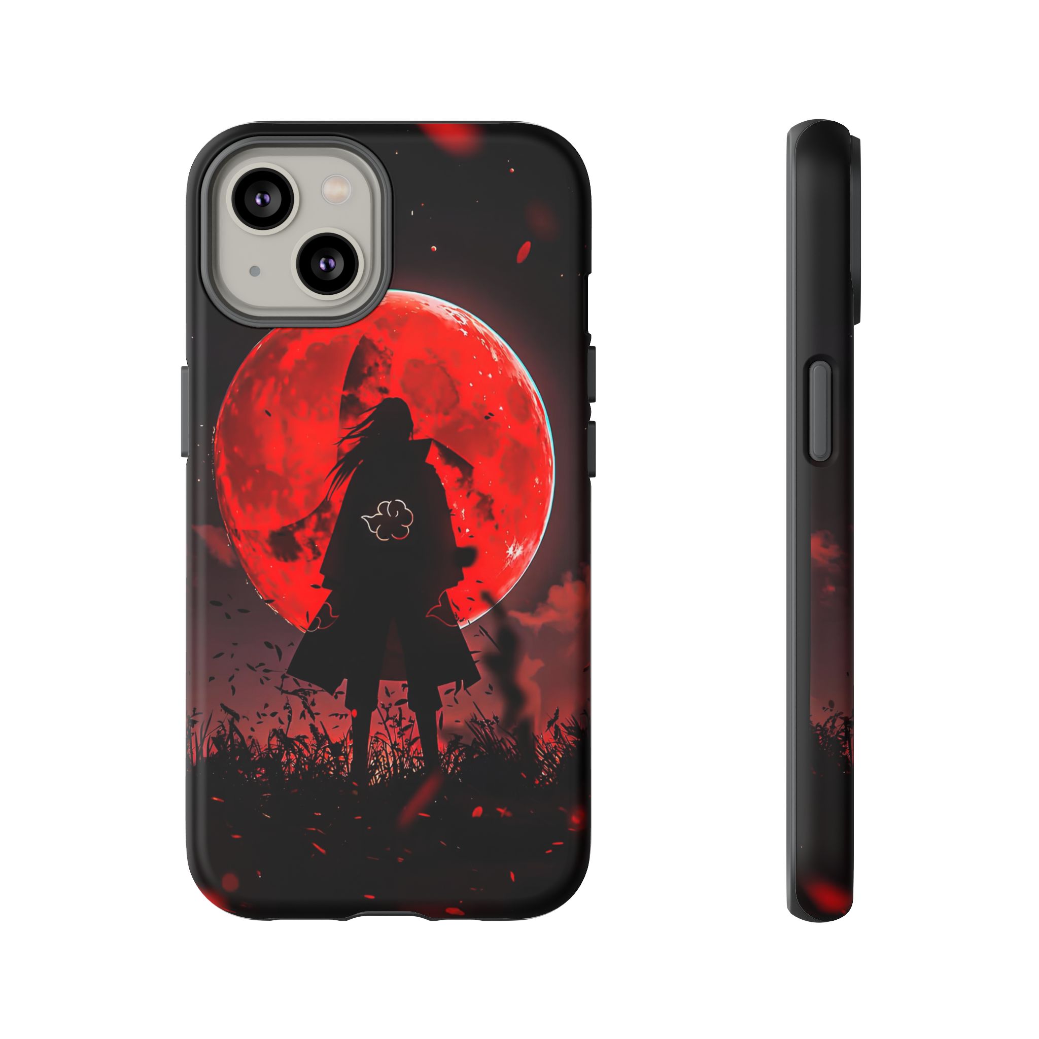 Itachi Red Moon Anime Inspired Tough Phone Cases - artistic case front