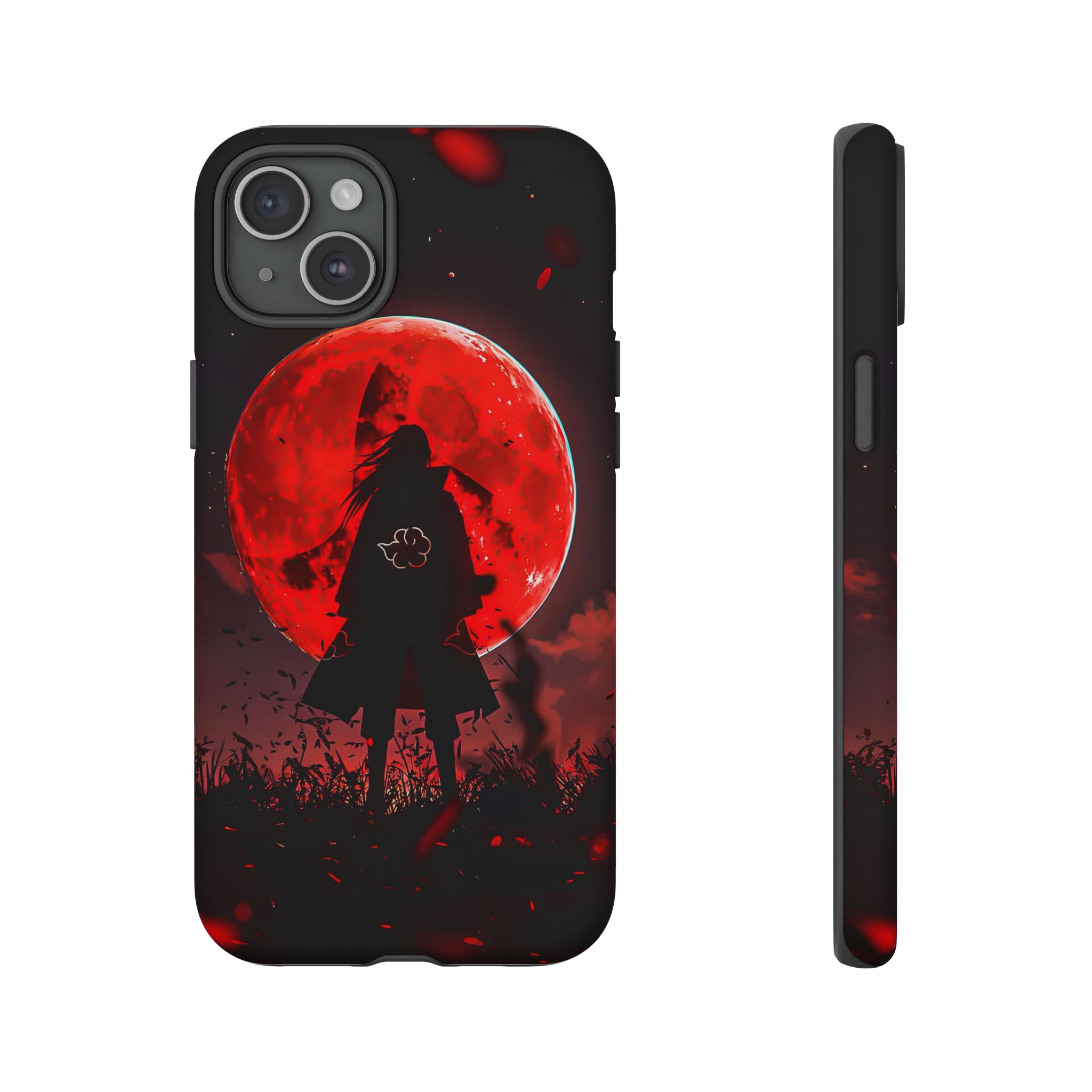 Itachi Red Moon Anime Inspired Tough Phone Cases - tough protection phone case