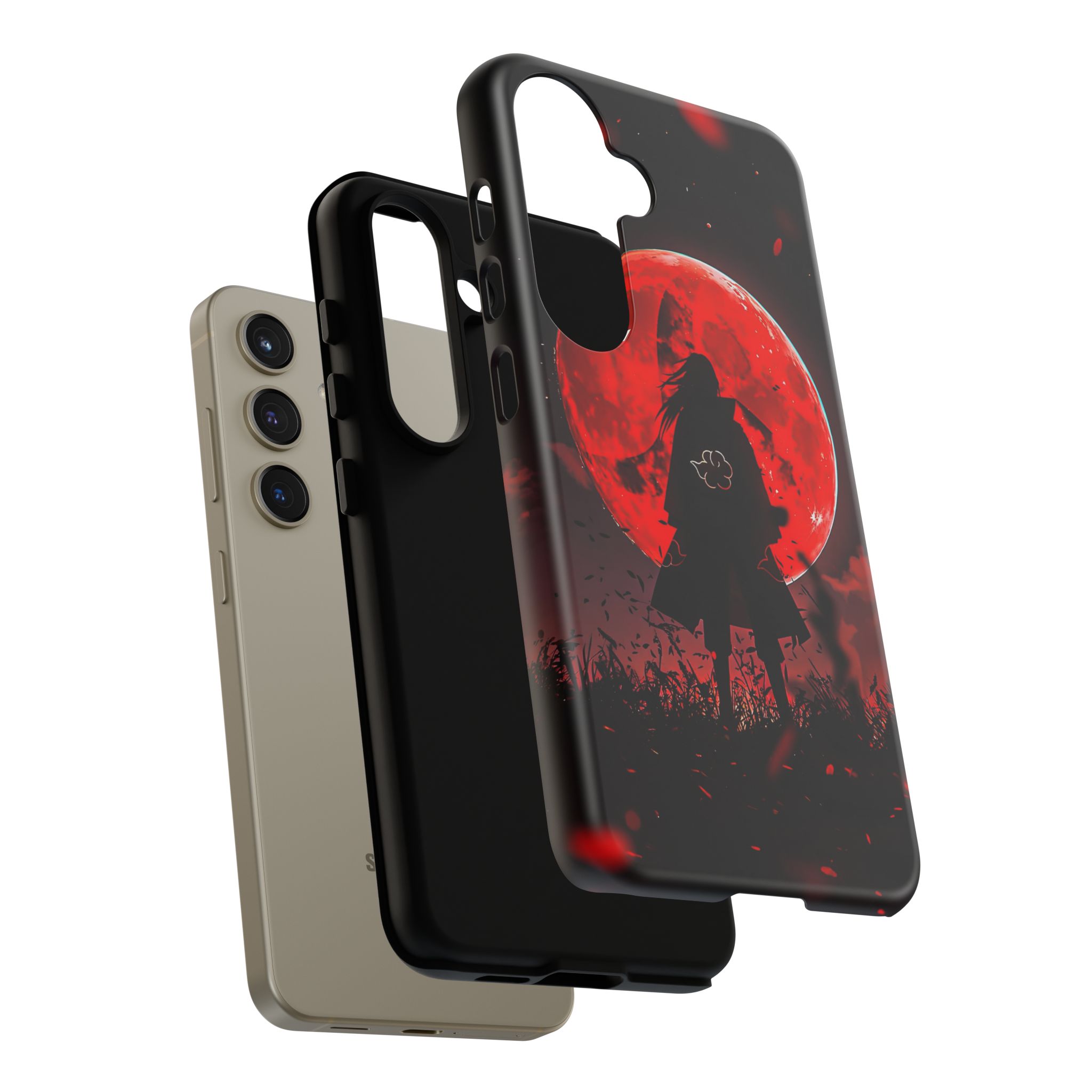 Itachi Red Moon Anime Inspired Tough Phone Cases - printed case design