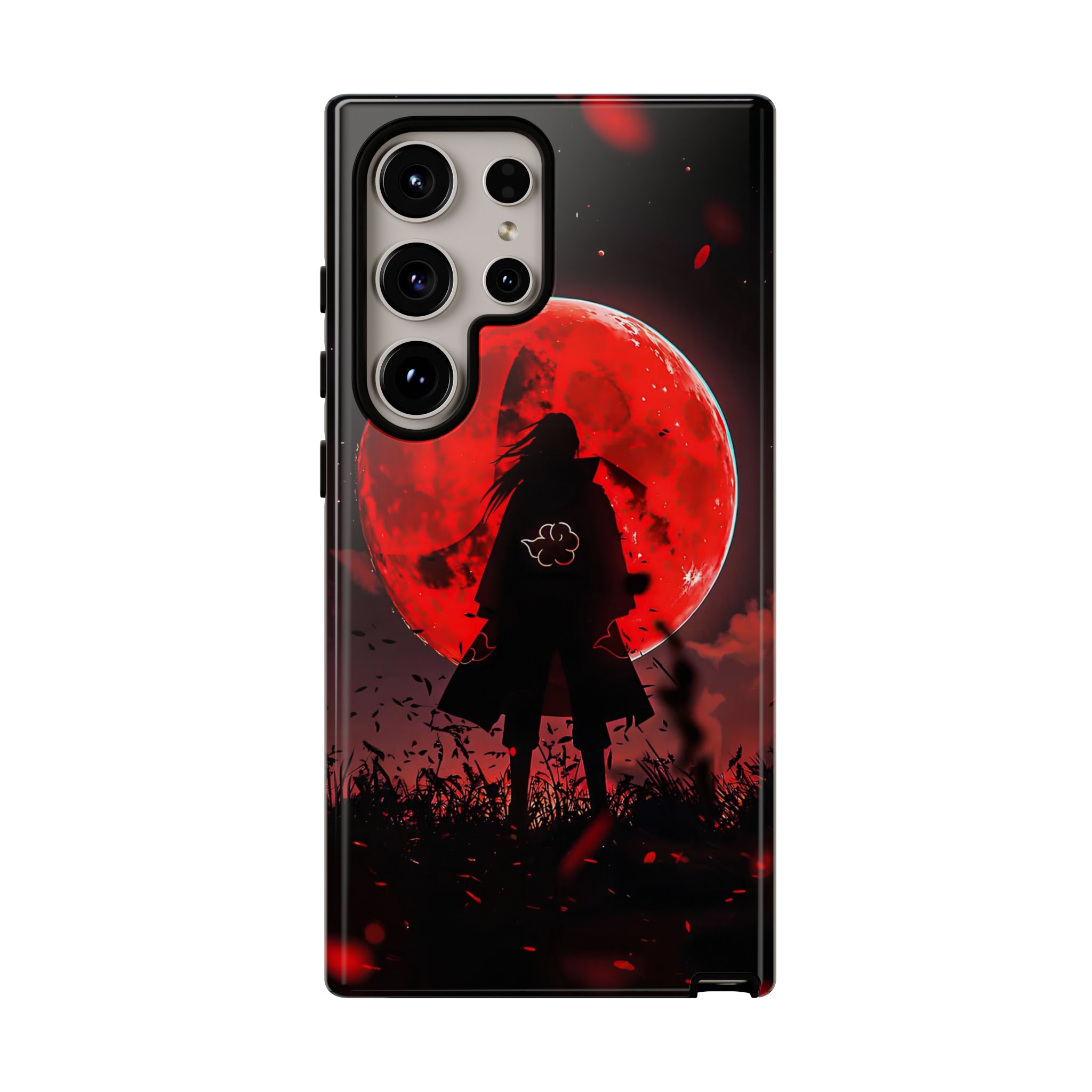 Itachi Red Moon Anime Inspired Tough Phone Cases - case design close up