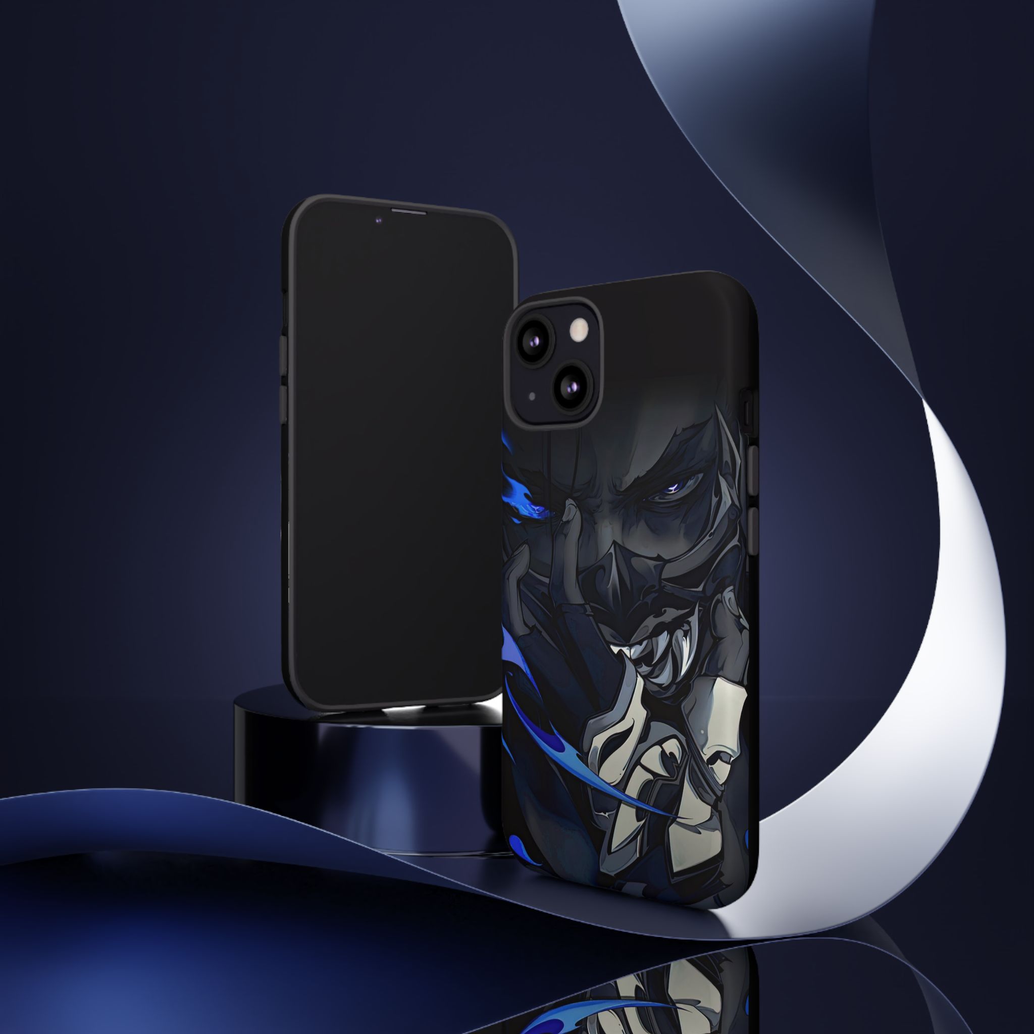 Valorant Yoru Ultimate Inspired Tough Cases - slim fit case mockup