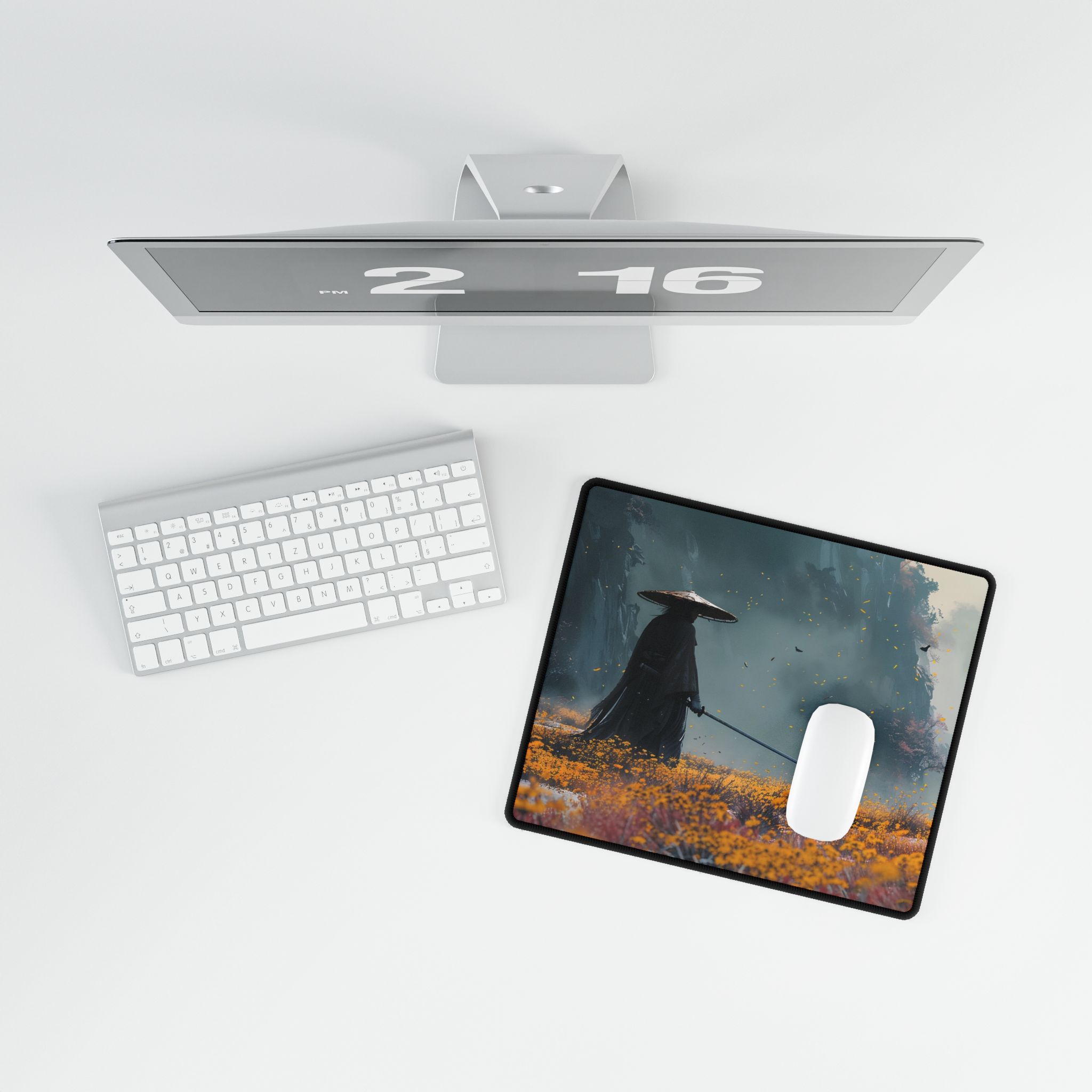 Ghost of Yotei Inspired Desk Mat | Gaming Mouse Pad | Anime Mouse Pad | Perfect Desk Accessory - slim fit case mockup