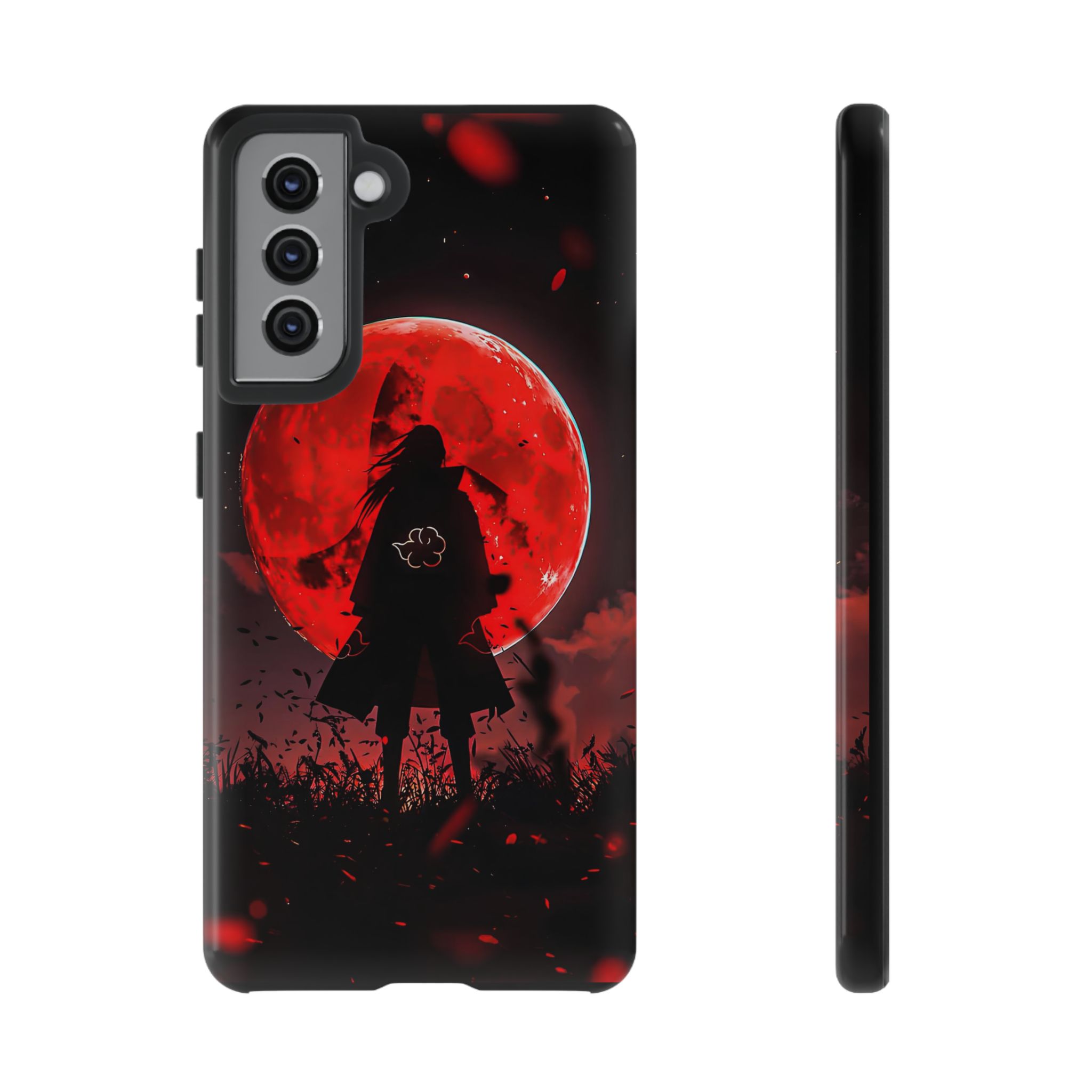 Itachi Red Moon Anime Inspired Tough Phone Cases - case with unique artwork