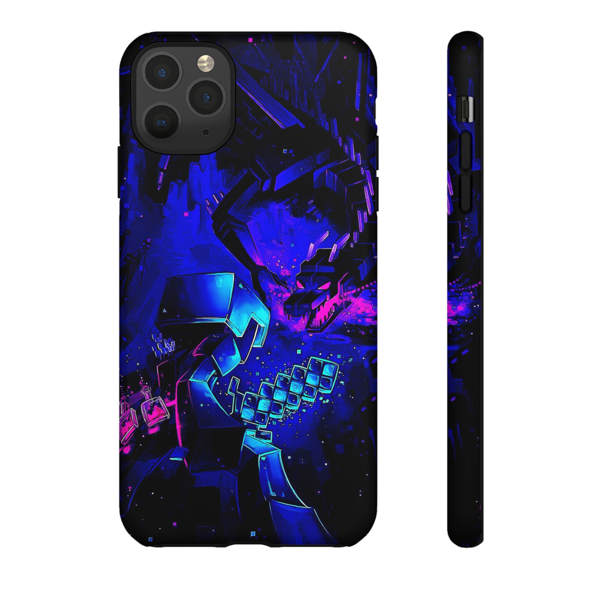 Minecraft End Dragon Fight Inspired Tough Cases - modern phone case style