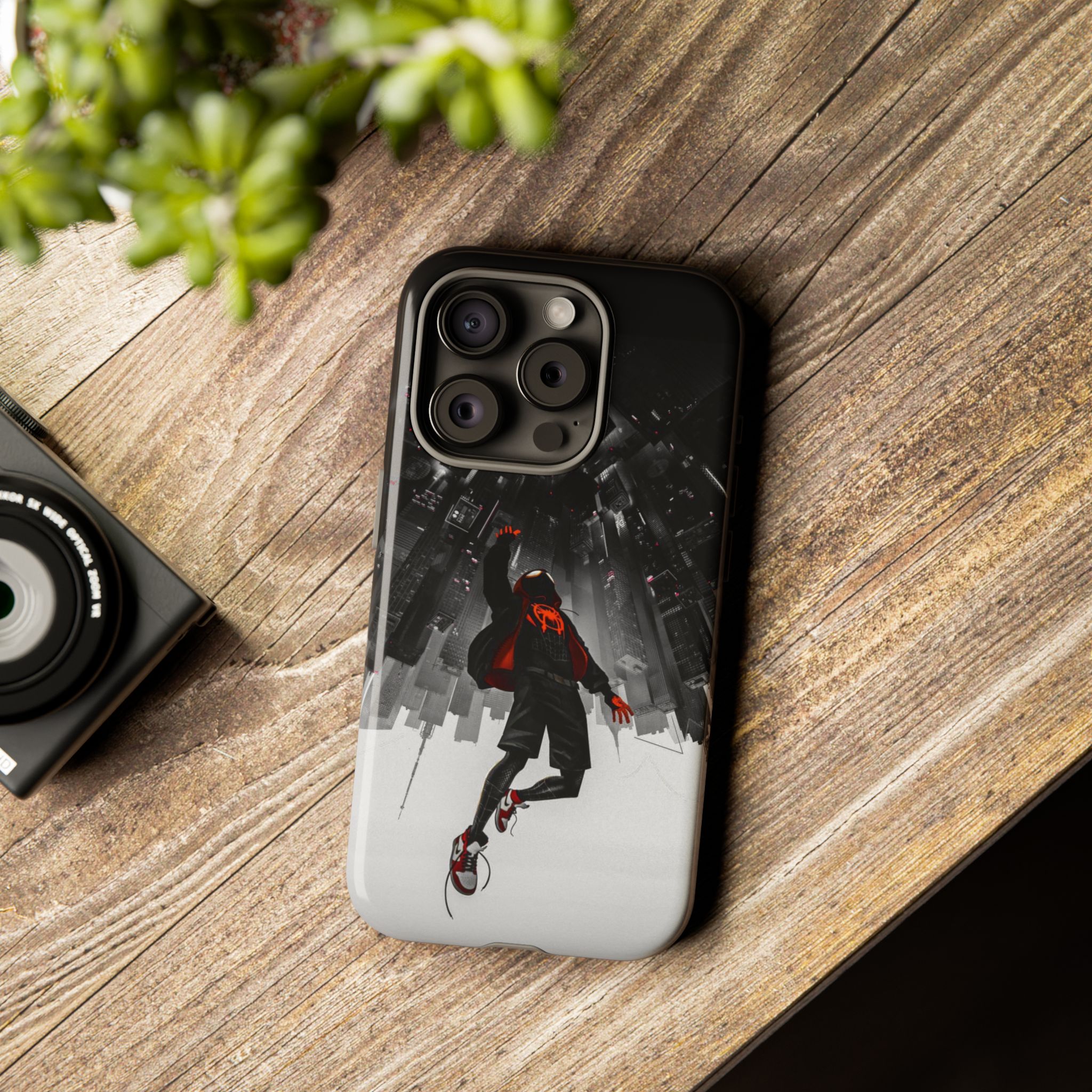 Mile Morale Spider Inspired Tough Cases - detailed case artwork