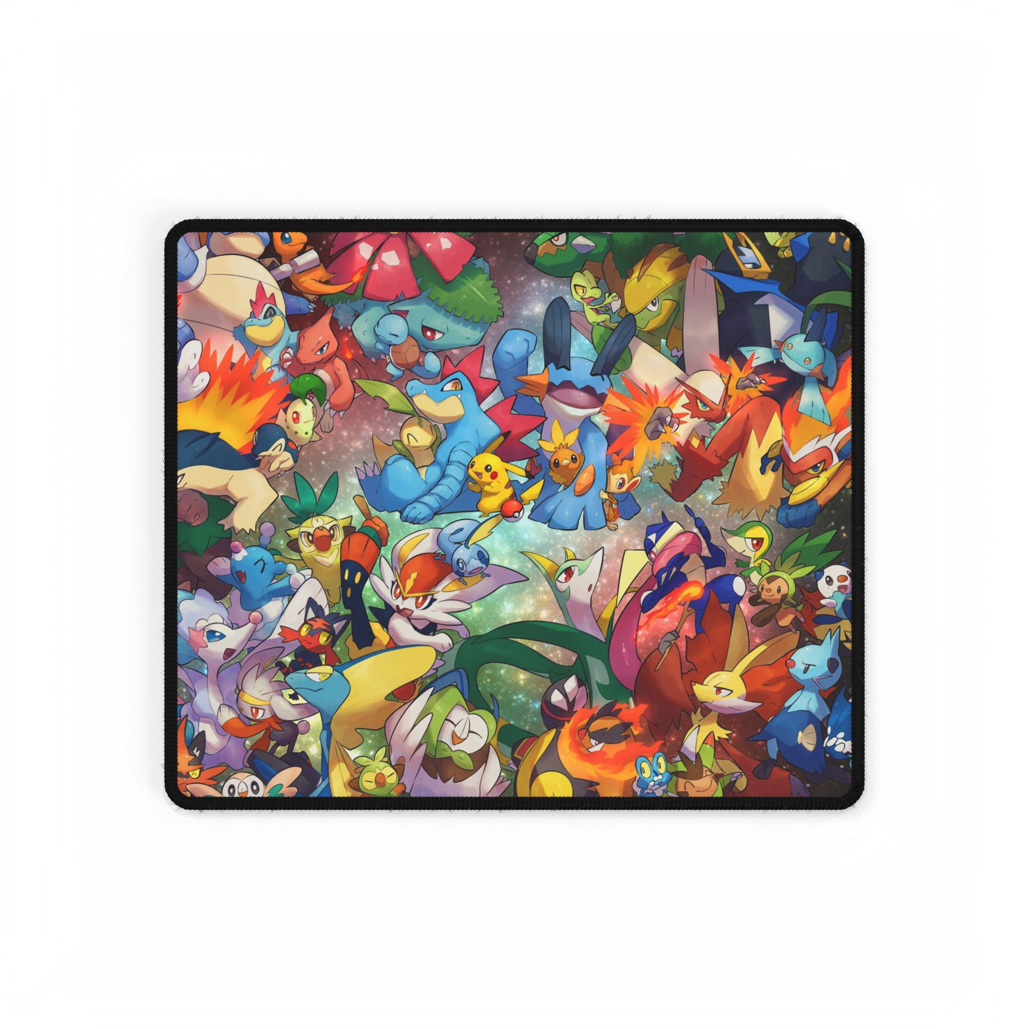 Pokemoon desk mat with non-slip base for secure gaming