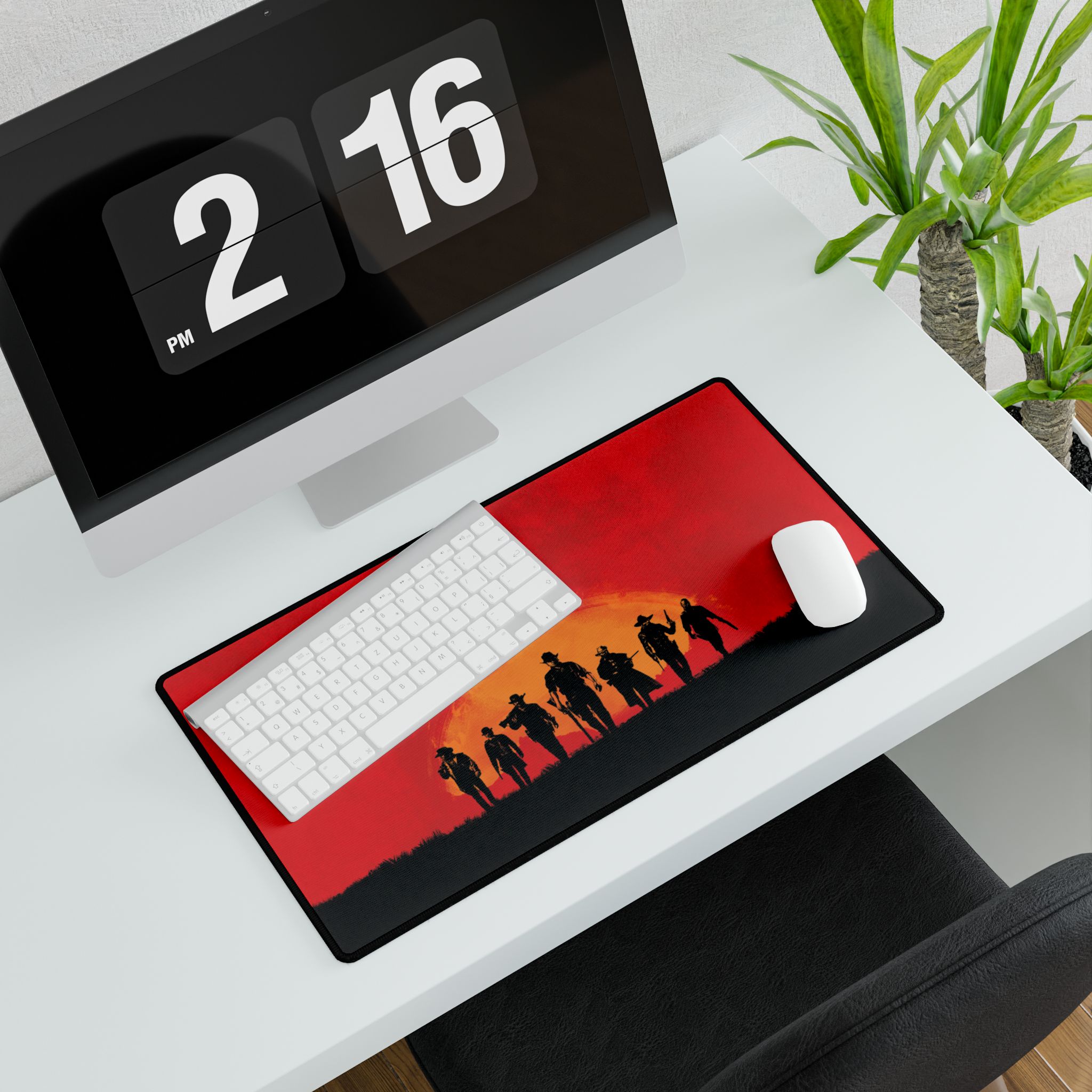 Red Redemption Inspired Desk Mat | Gaming Mouse Pad | Red Redemption 2 Mouse Pad | Perfect Desk Accessory - impact resistant case