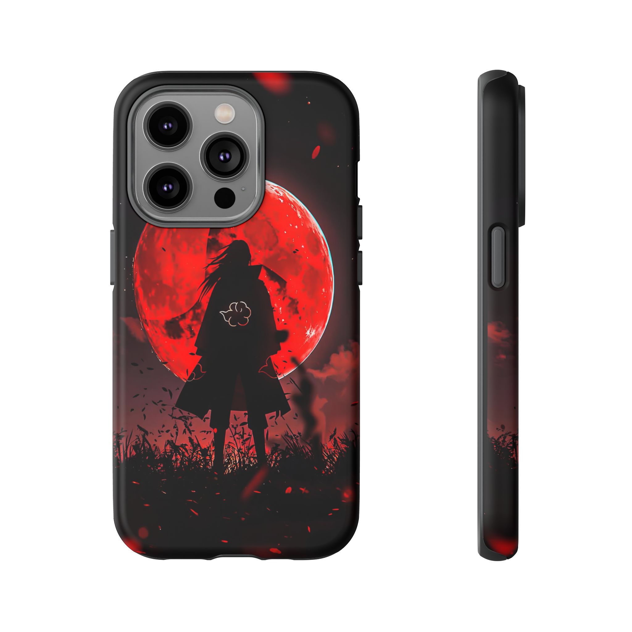 Itachi Red Moon Anime Inspired Tough Phone Cases - detailed case artwork