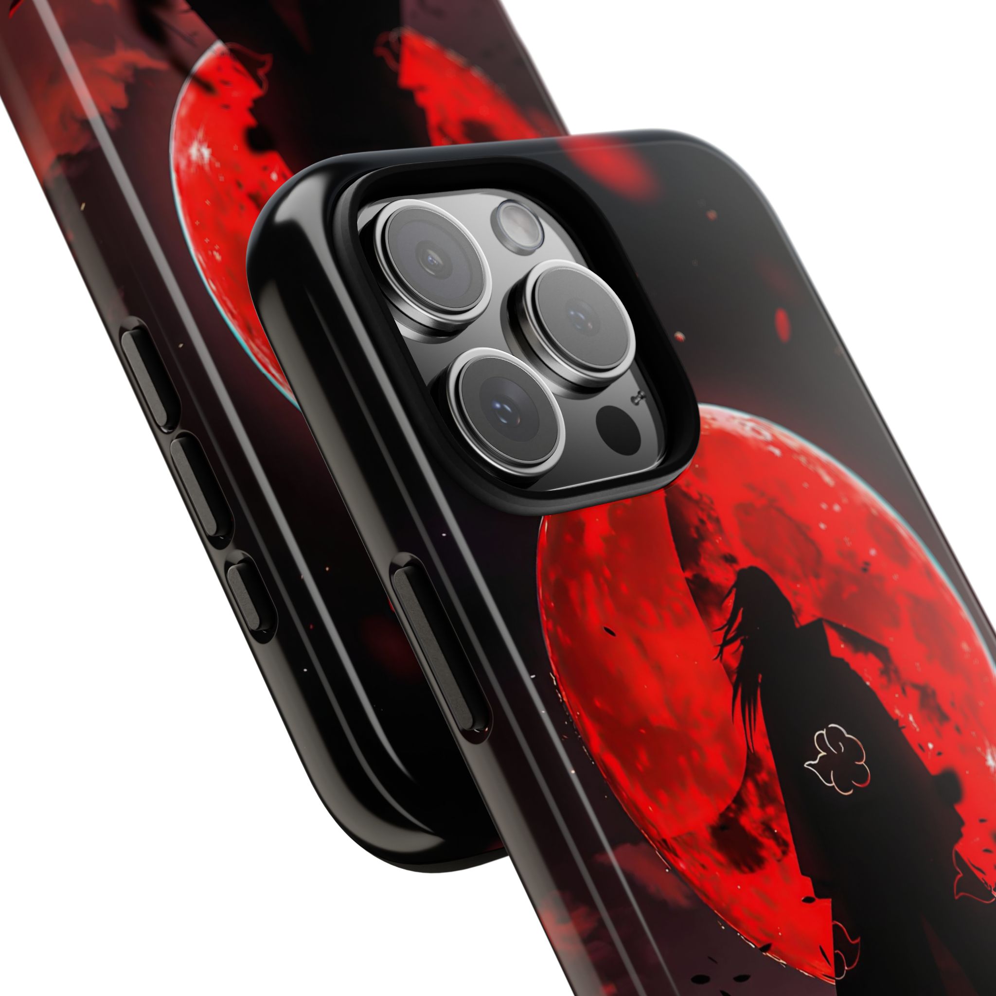 Itachi Red Moon Anime Inspired Tough Phone Cases - sleek phone case design