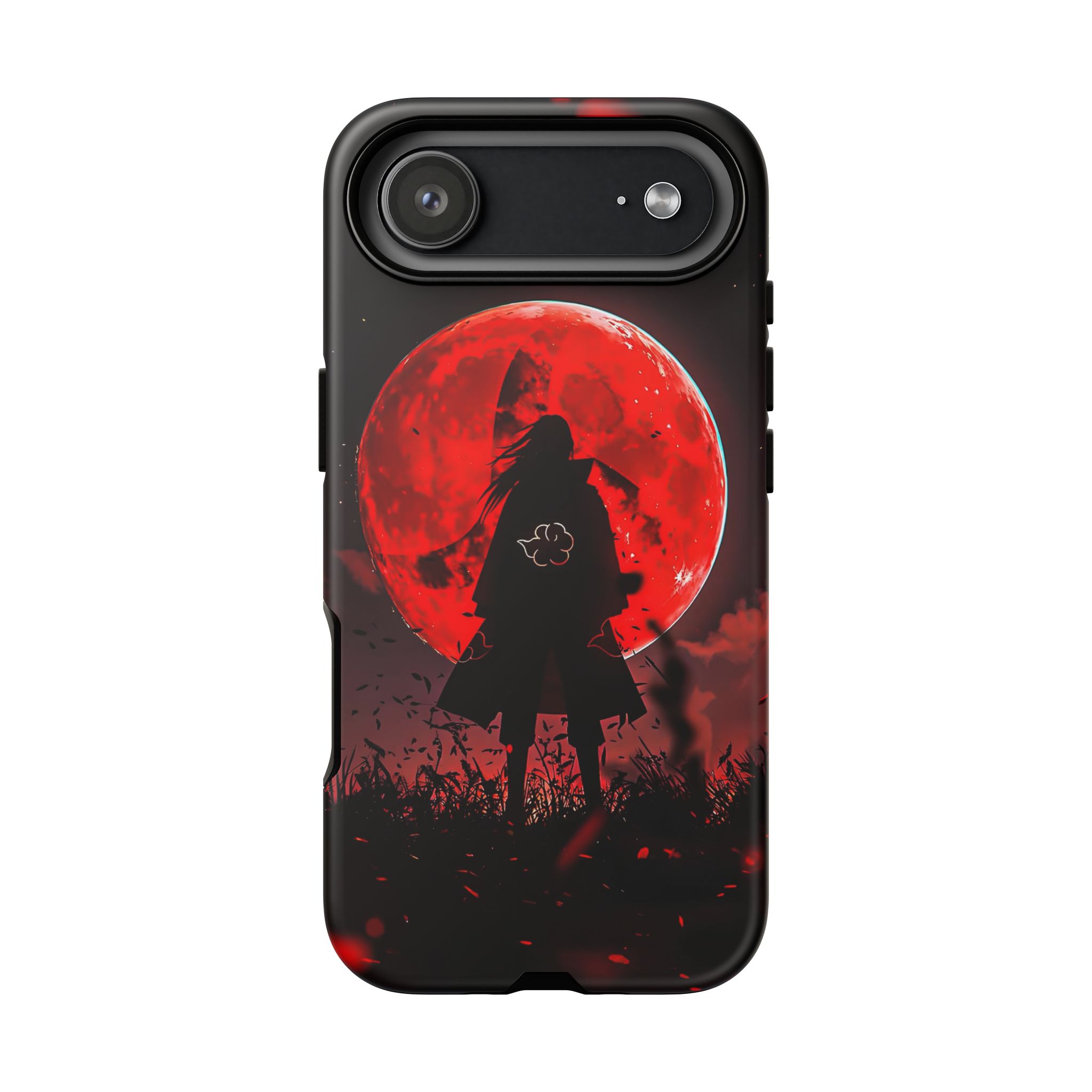 Itachi Red Moon Anime Inspired Tough Phone Cases - case back design view