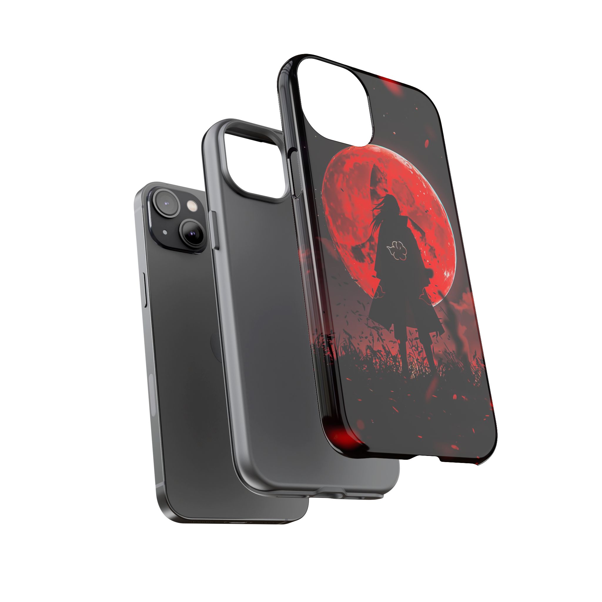 Itachi Red Moon Anime Inspired Tough Phone Cases - durable phone case