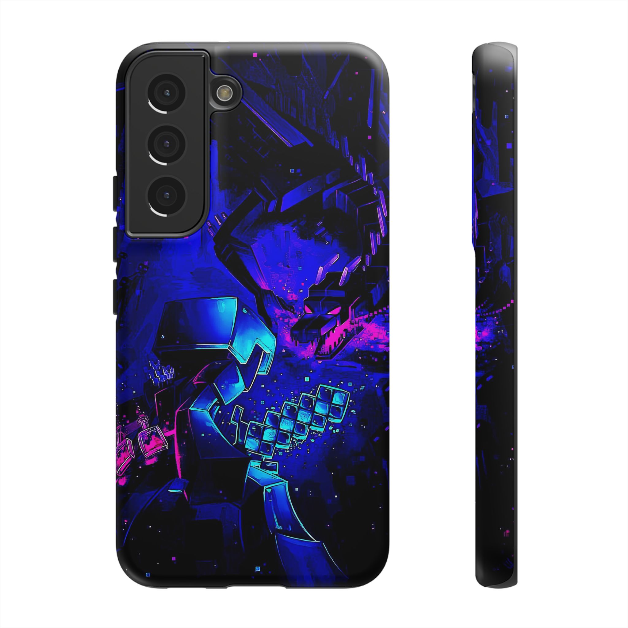Minecraft End Dragon Fight Inspired Tough Cases - case side view detail