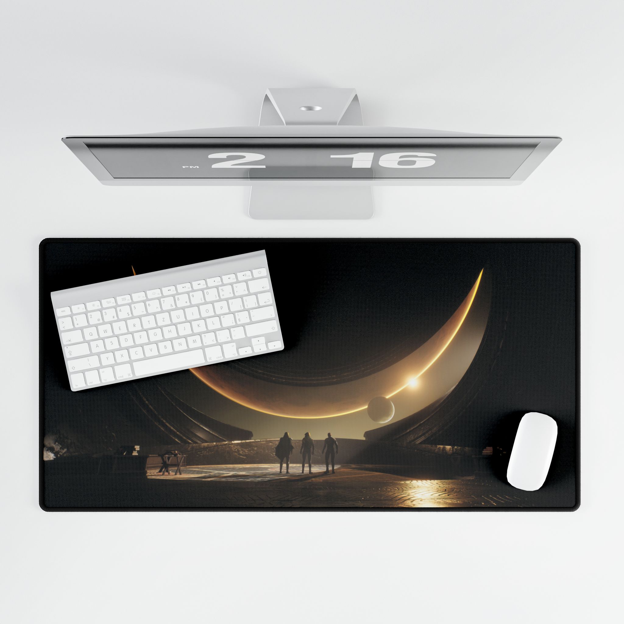 Large Dune Awakening desk mat showcasing full design