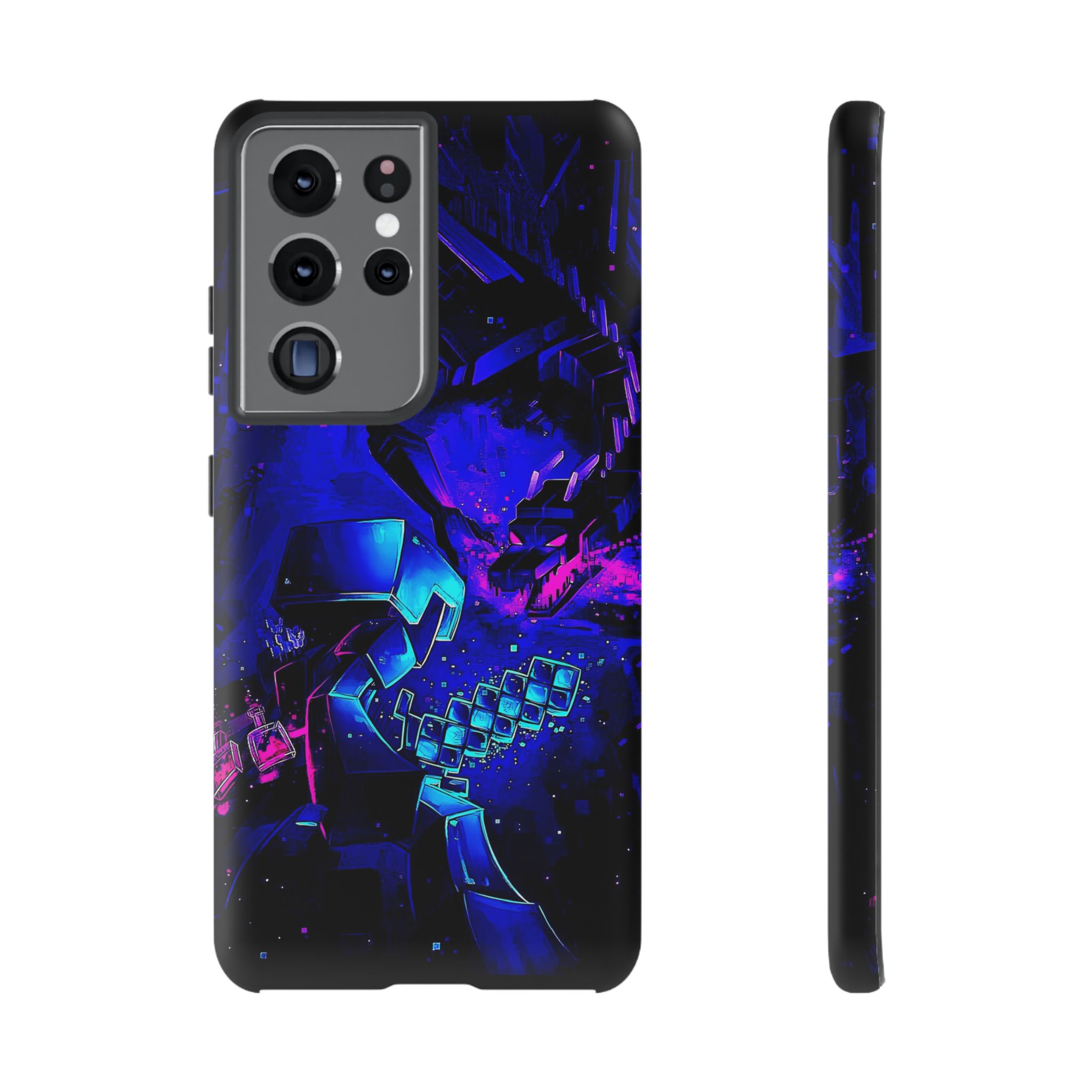 Minecraft End Dragon Fight Inspired Tough Cases - bold design phone case
