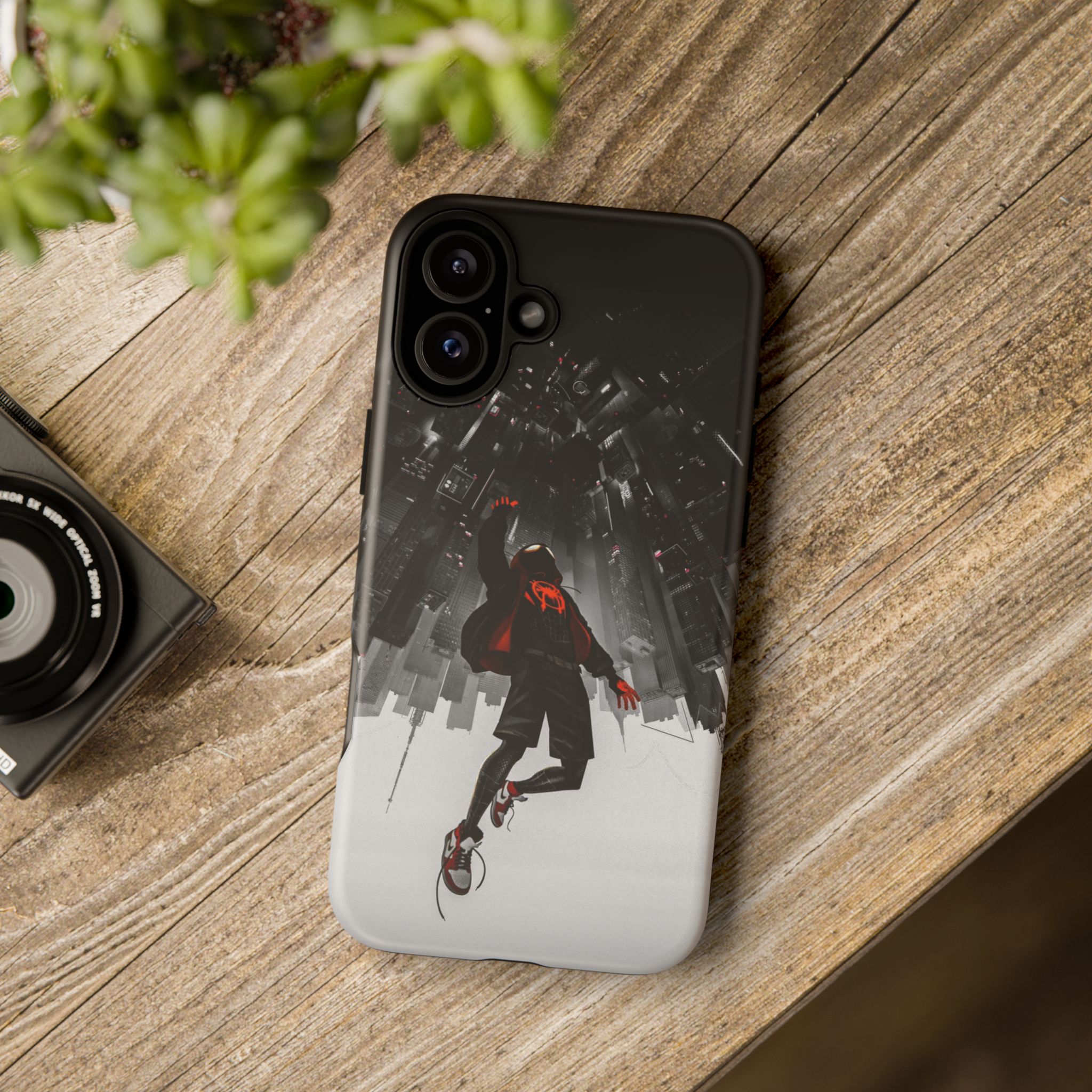 Mile Morale Spider Inspired Tough Cases - slim fit case mockup