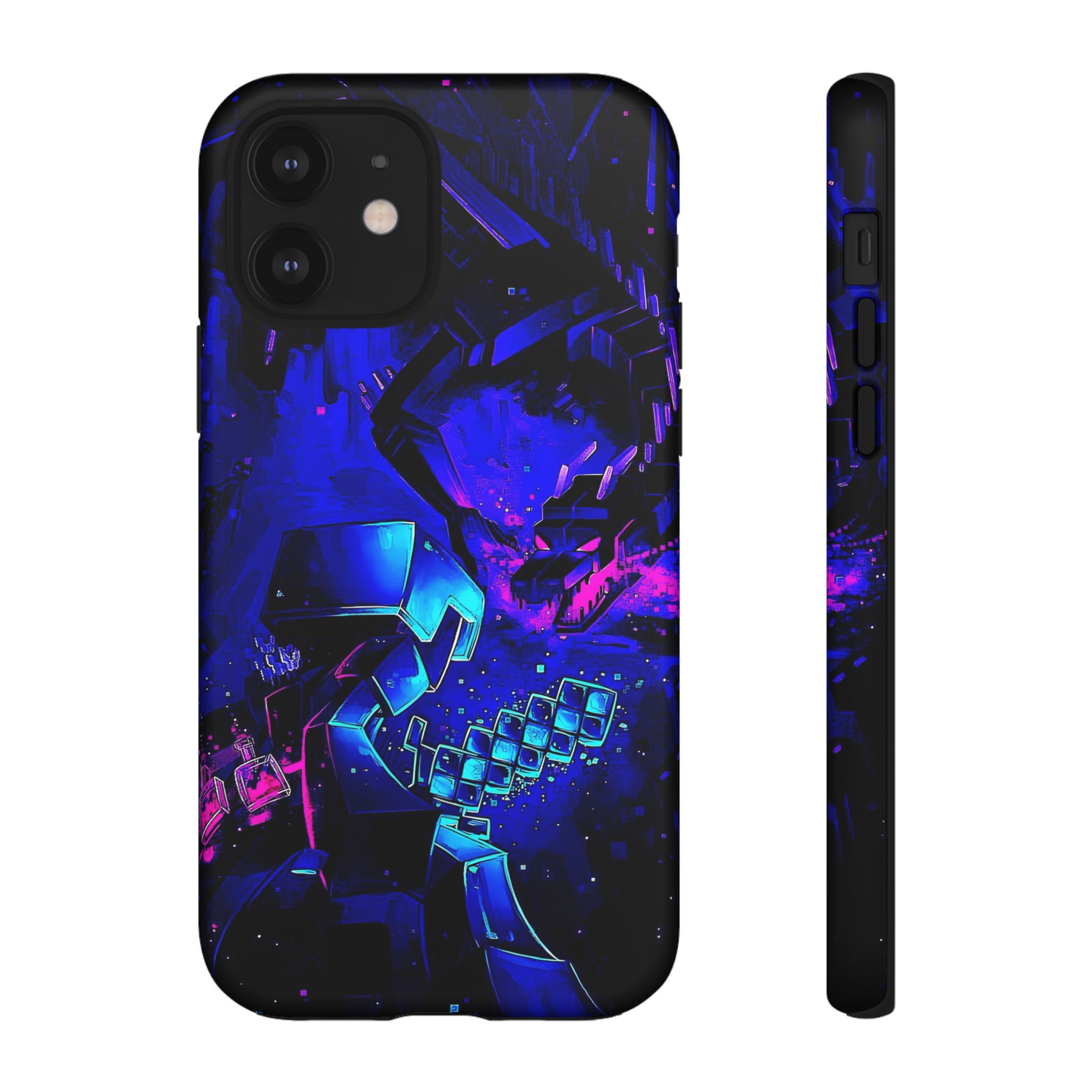 Minecraft End Dragon Fight Inspired Tough Cases - sleek phone case design