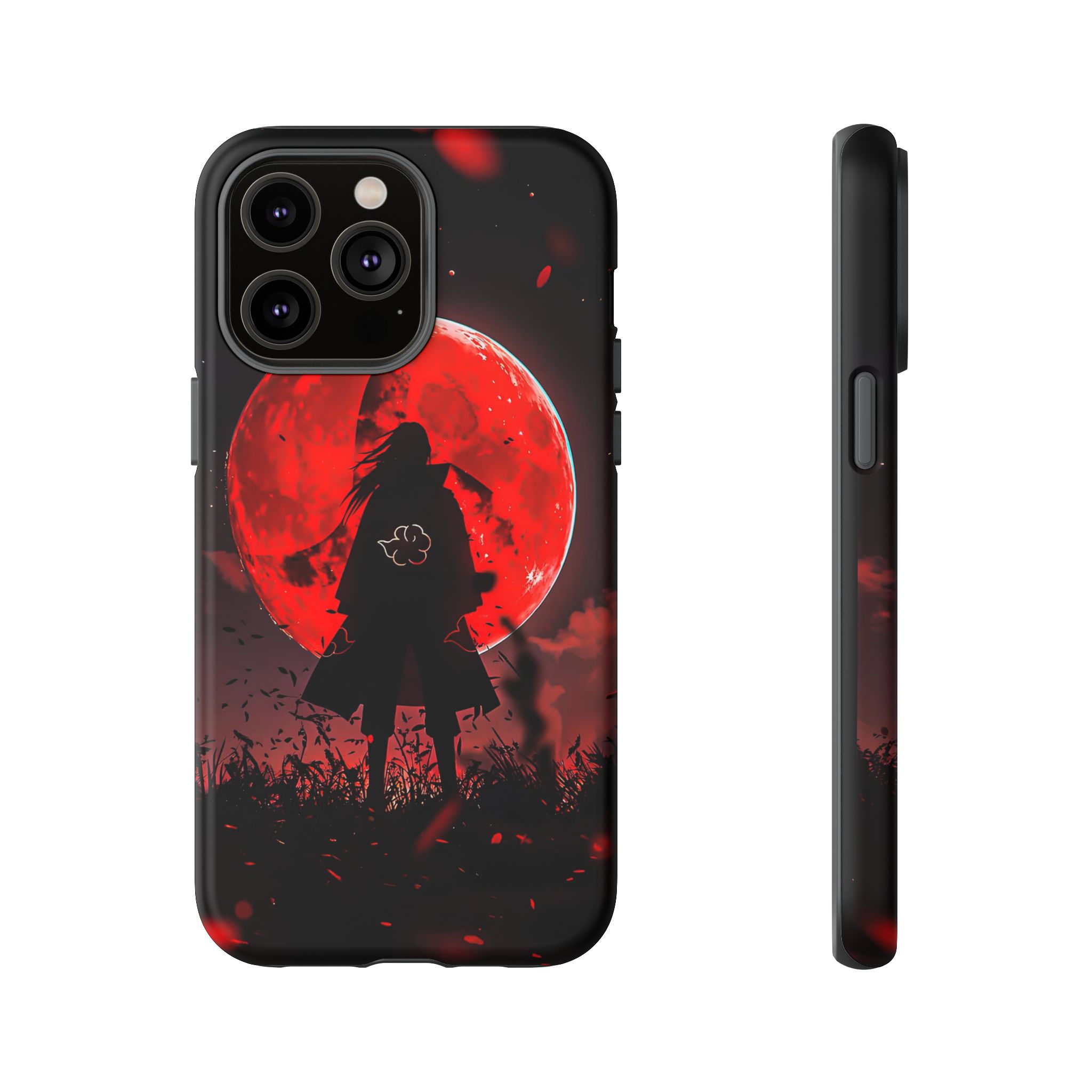 Itachi Red Moon Anime Inspired Tough Phone Cases - case with unique artwork