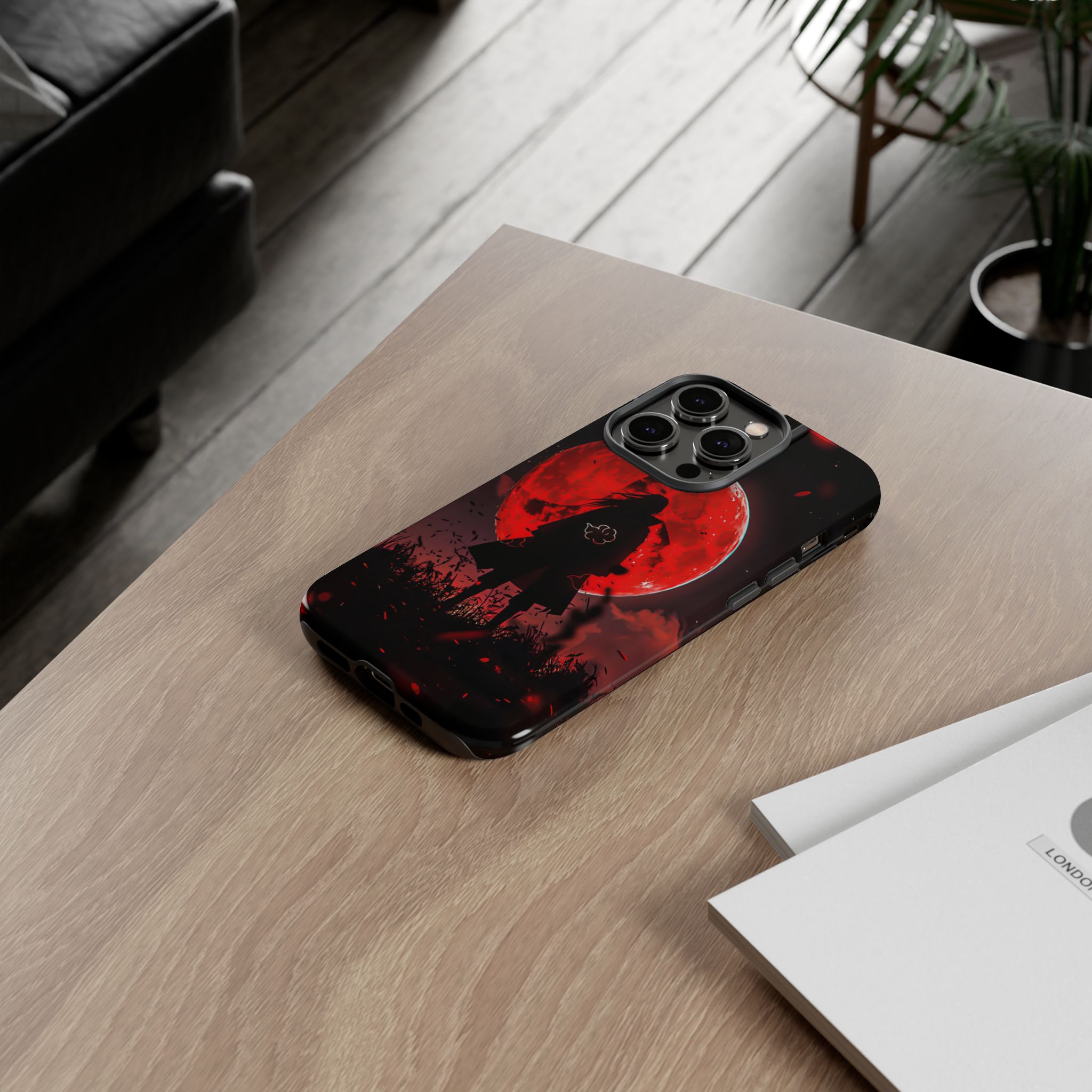 Itachi Red Moon Anime Inspired Tough Phone Cases - signature case look