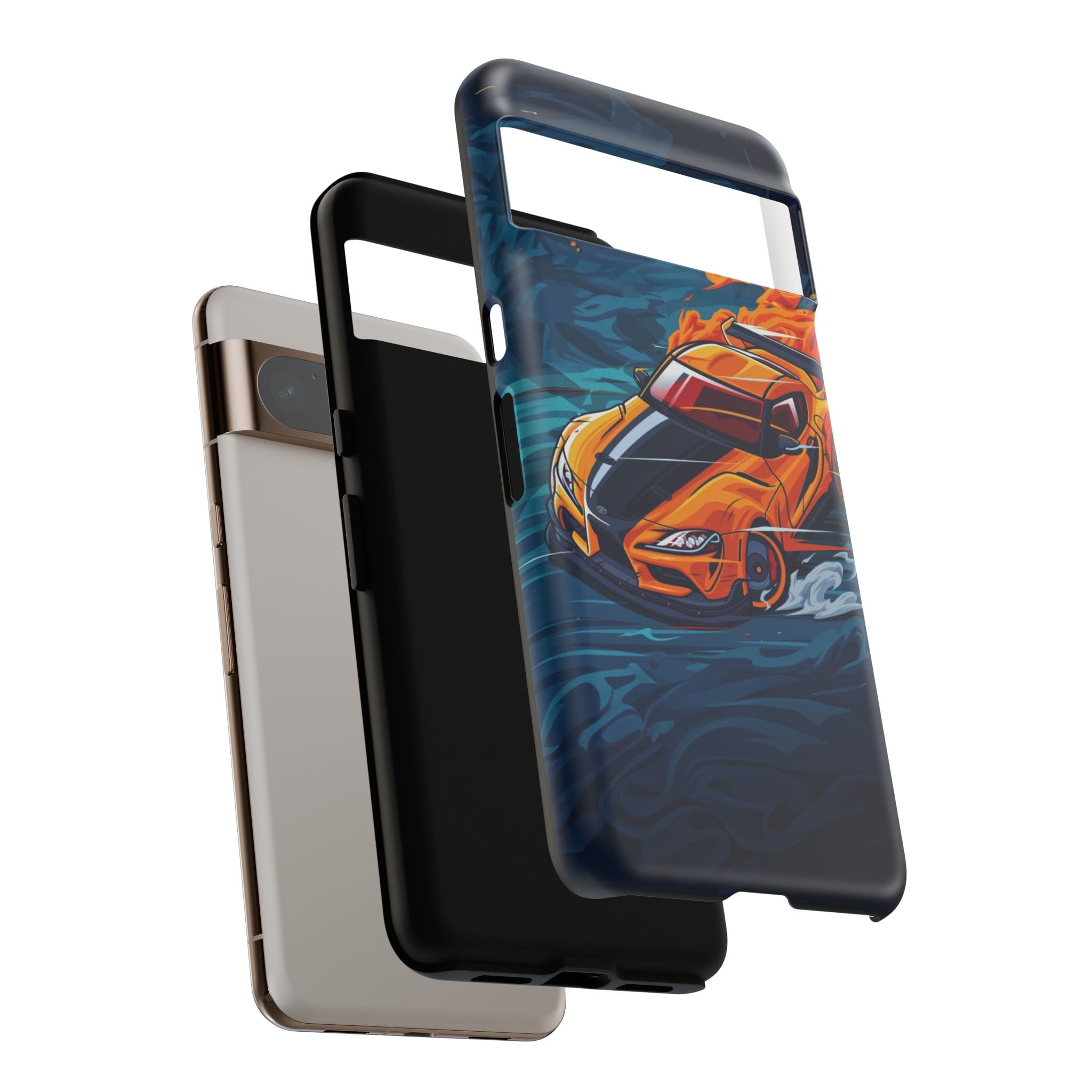 Car Lover Supra Inspired Tough Cases - slim fit case mockup