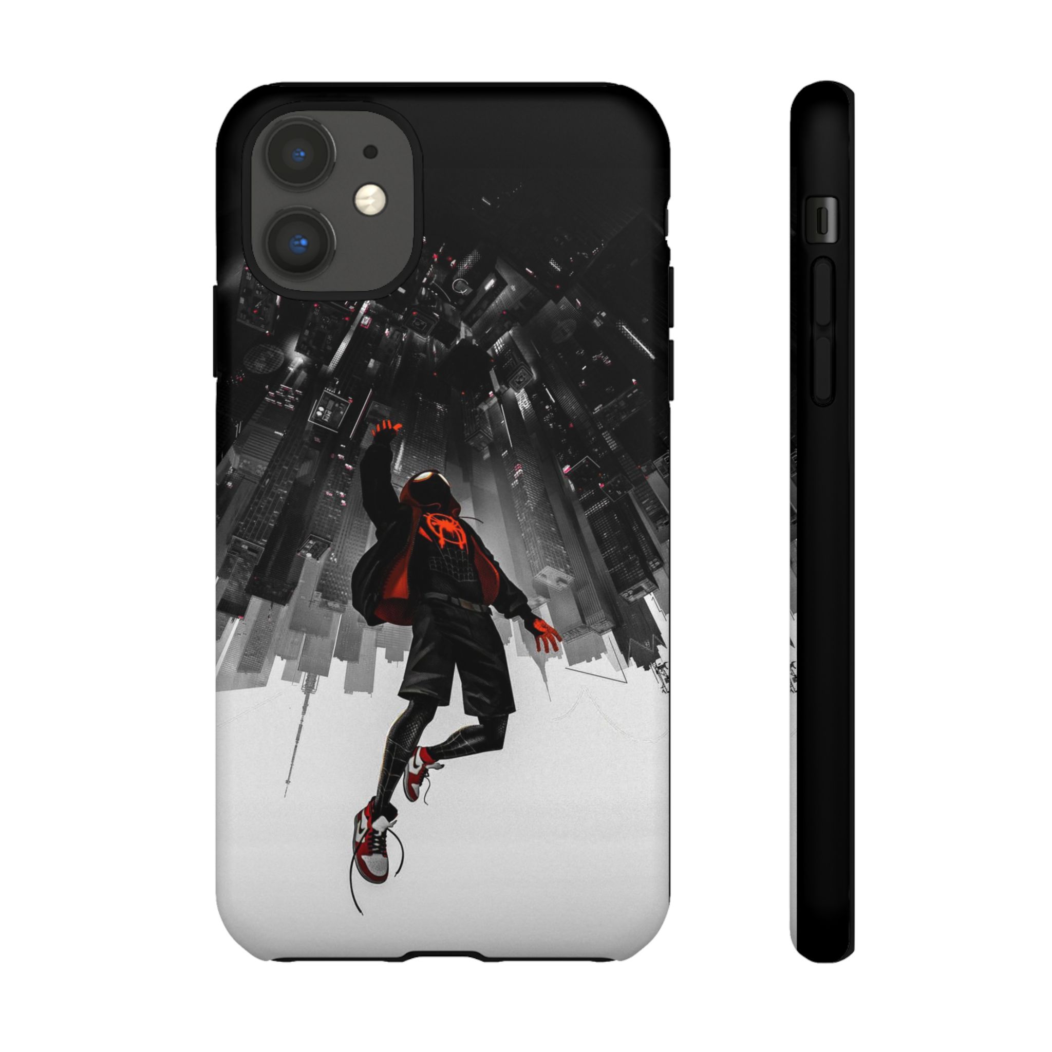 Mile Morale Spider Inspired Tough Cases - slim fit case mockup