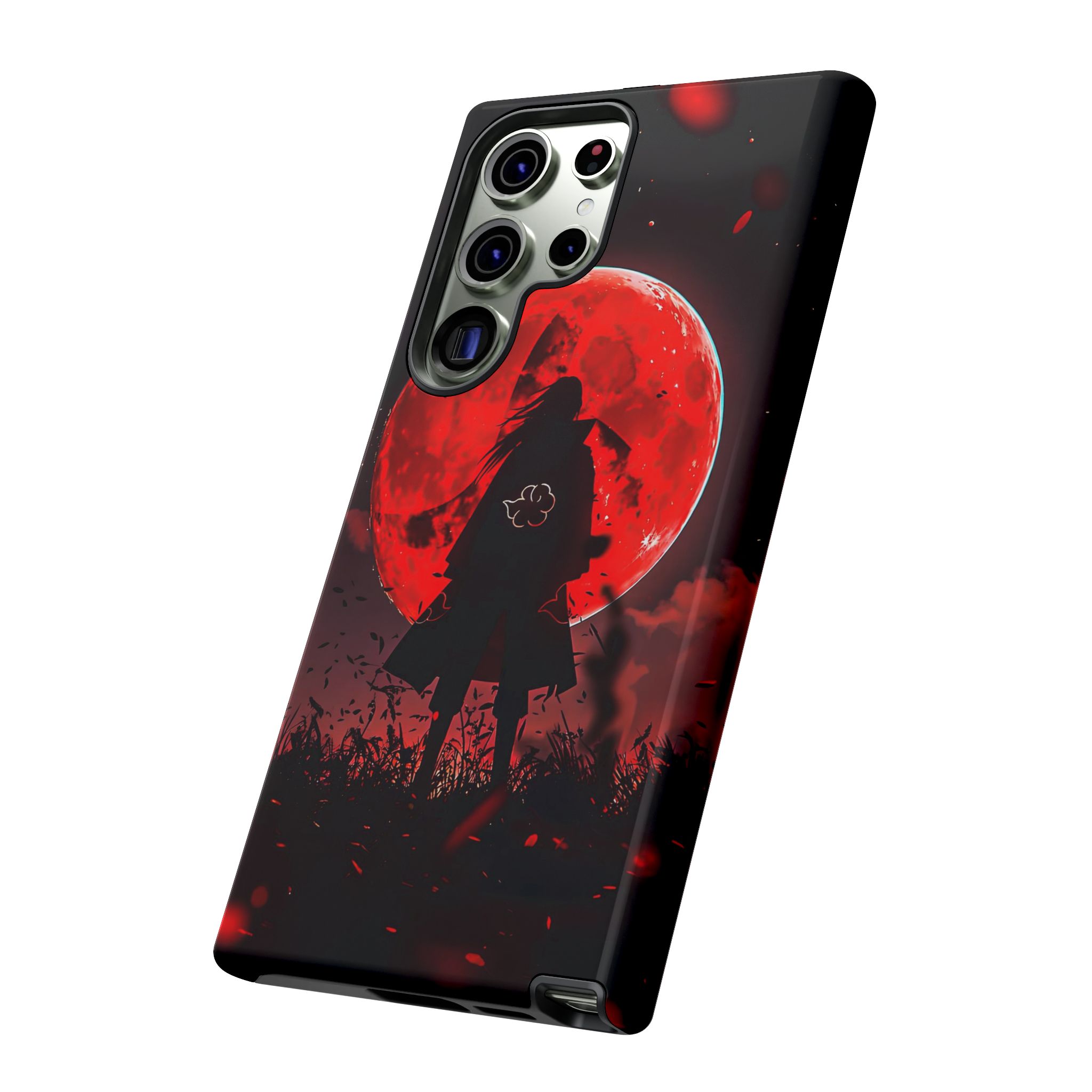 Itachi Red Moon Anime Inspired Tough Phone Cases - case back design view