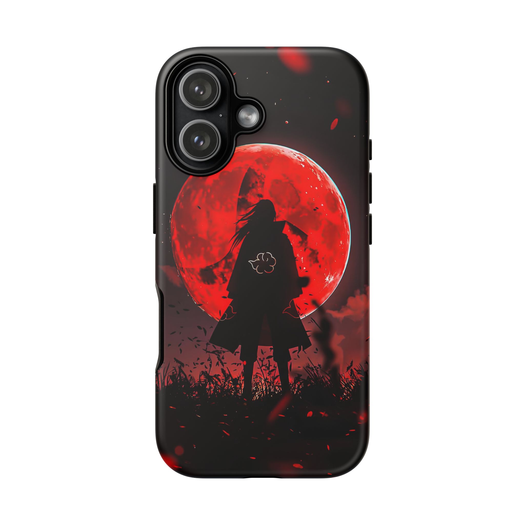 Itachi Red Moon Anime Inspired Tough Phone Cases - slim fit case mockup