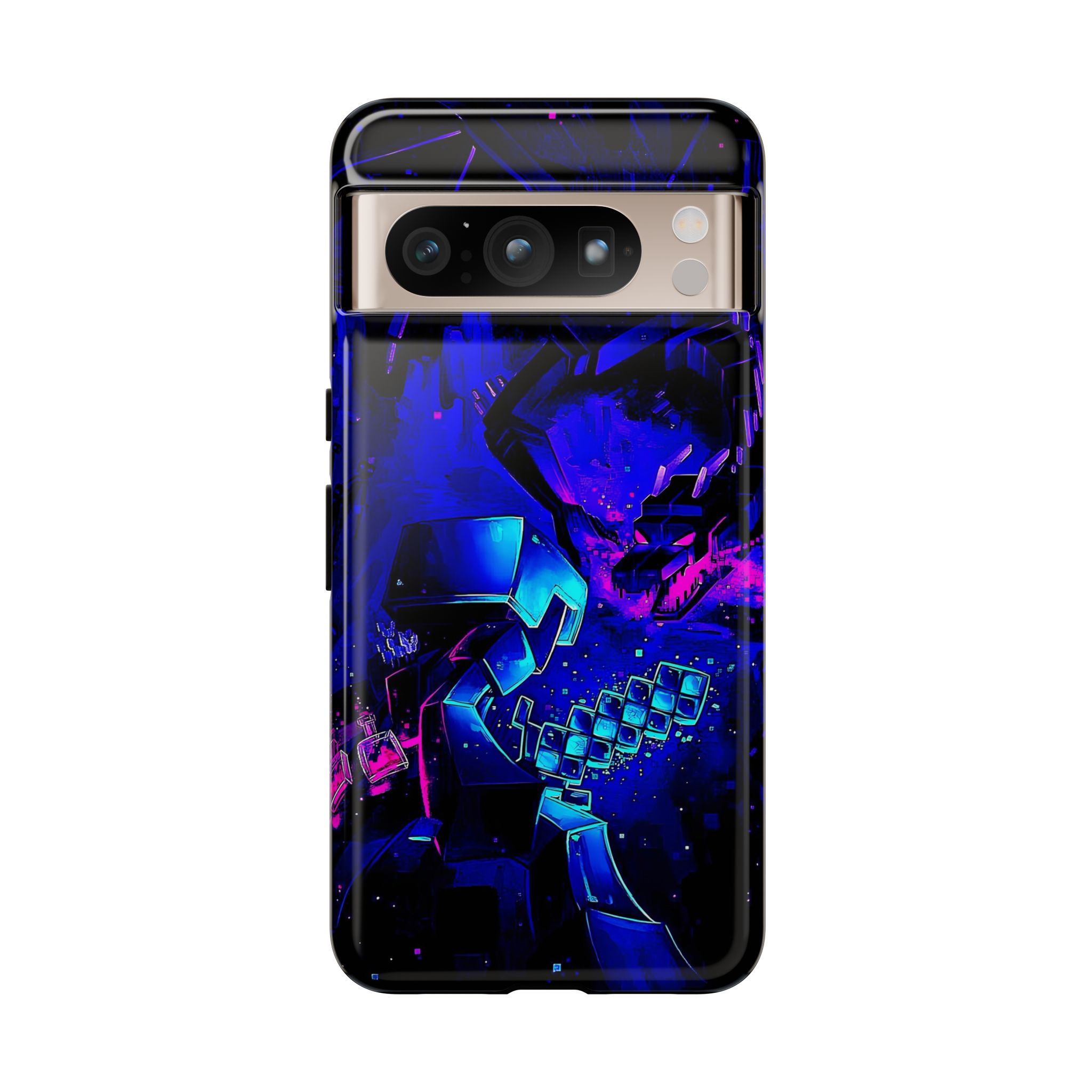 Minecraft End Dragon Fight Inspired Tough Cases - bold design phone case