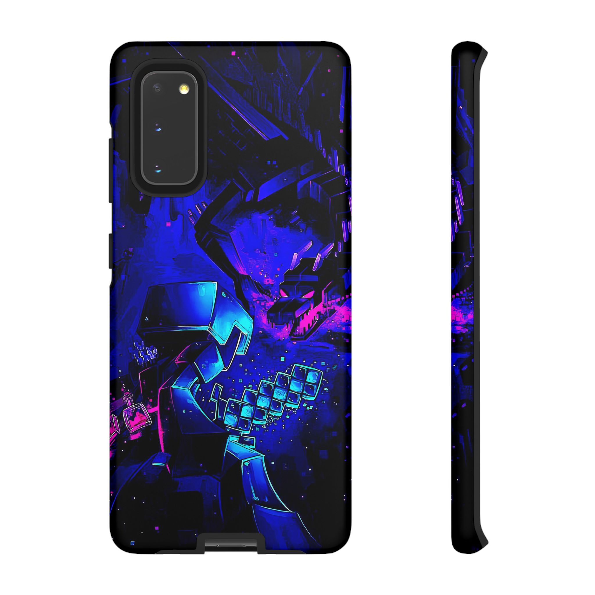Minecraft End Dragon Fight Inspired Tough Cases - phone case rear design