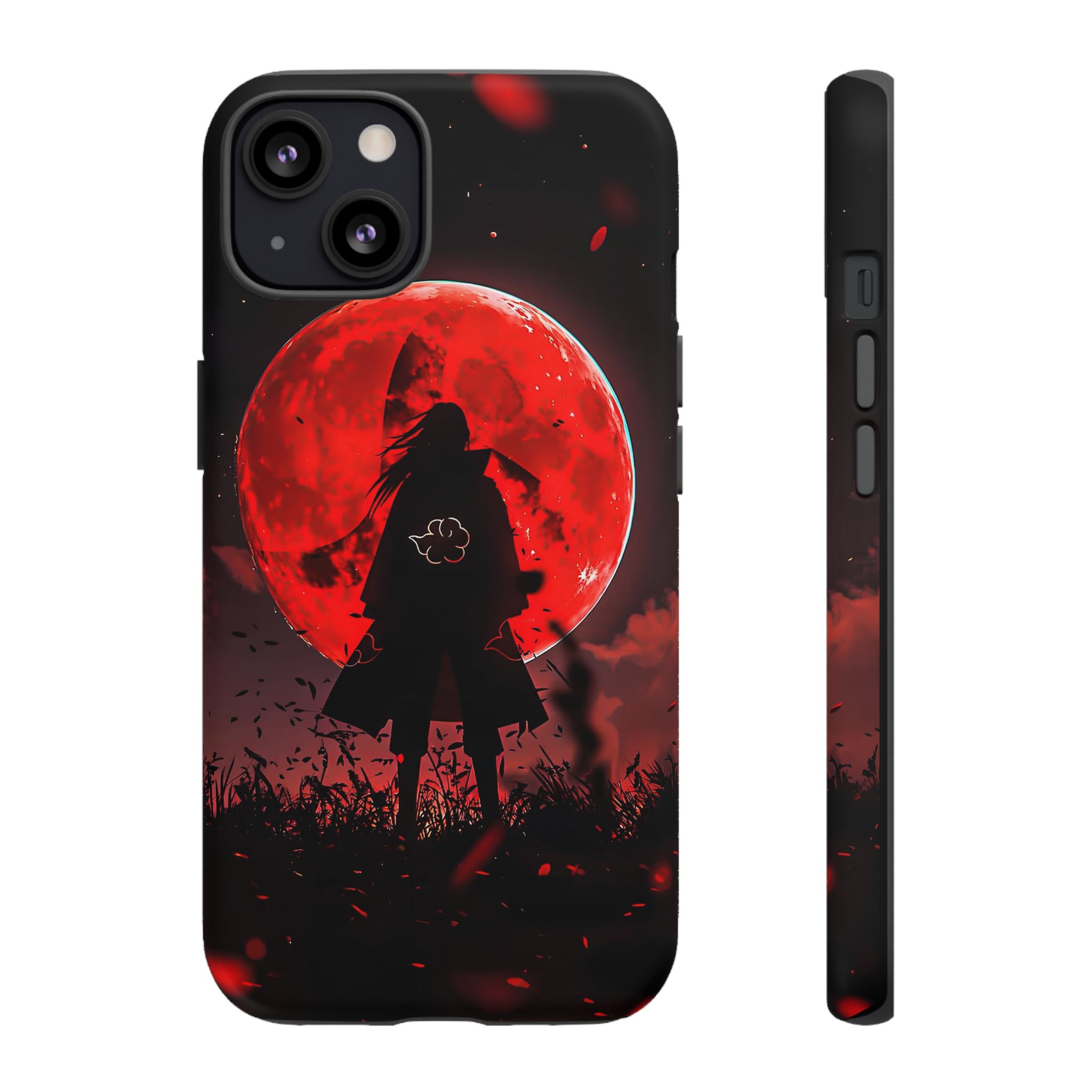 Itachi Red Moon Anime Inspired Tough Phone Cases - protective case mockup