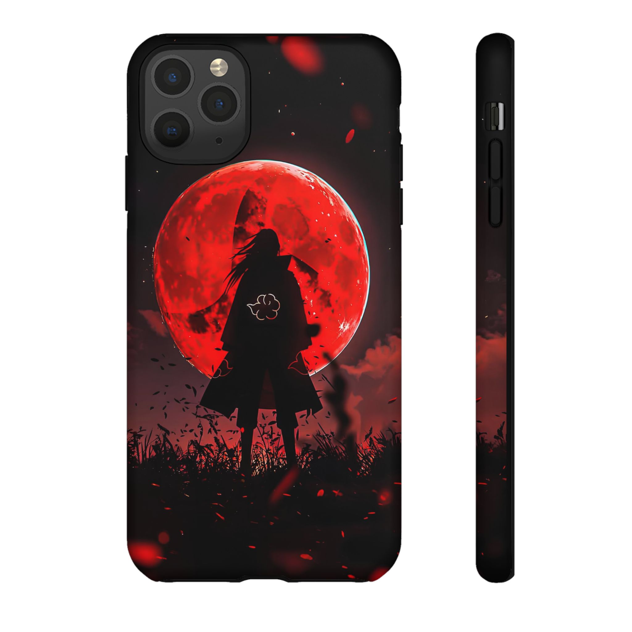 Itachi Red Moon Anime Inspired Tough Phone Cases - printed case design