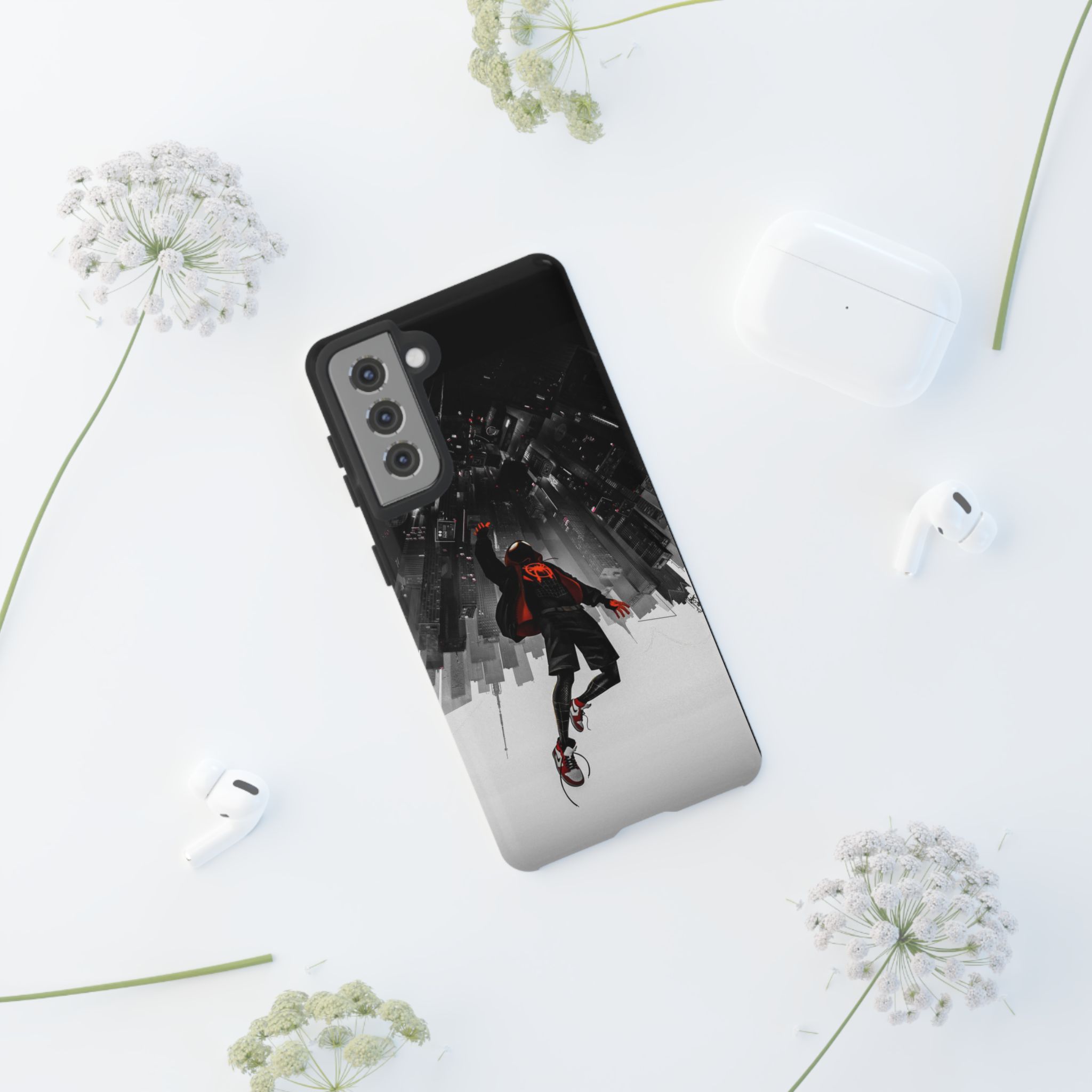 Mile Morale Spider Inspired Tough Cases - phone protection case