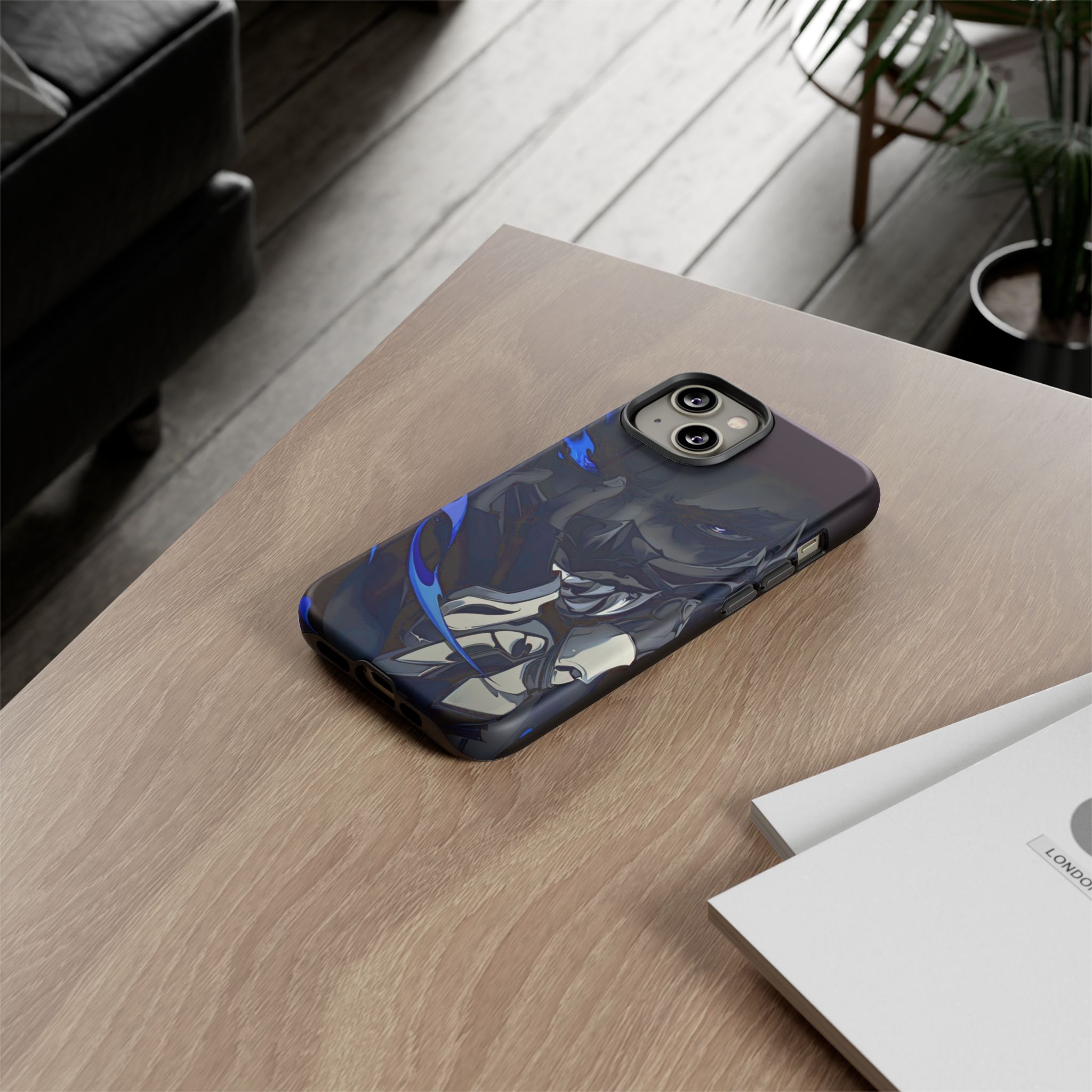 Valorant Yoru Ultimate Inspired Tough Cases - slim fit case mockup