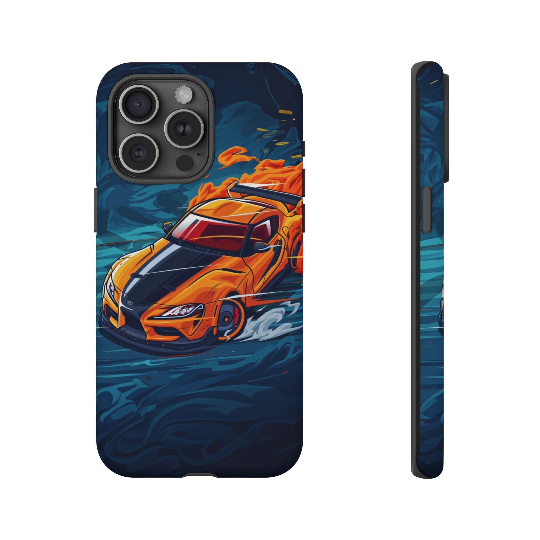 Car Lover Supra Inspired Tough Cases - vibrant case design view