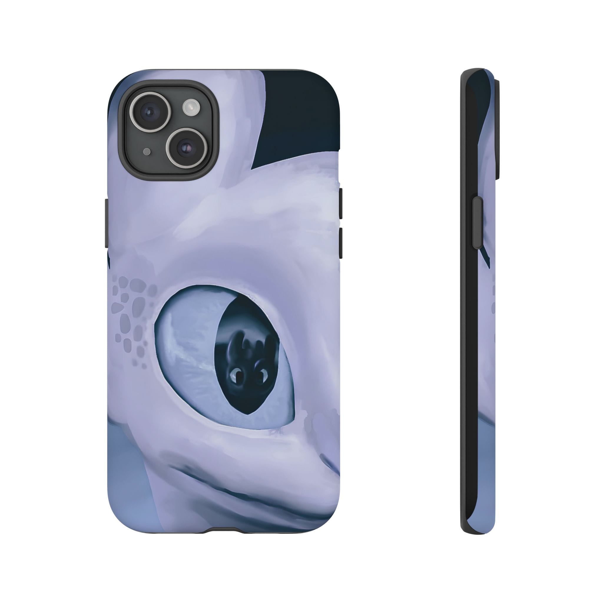 HTTYD: Light Fury in Love Inspired Tough Cases - Valentine's Day Couple Gifts - phone case rear design
