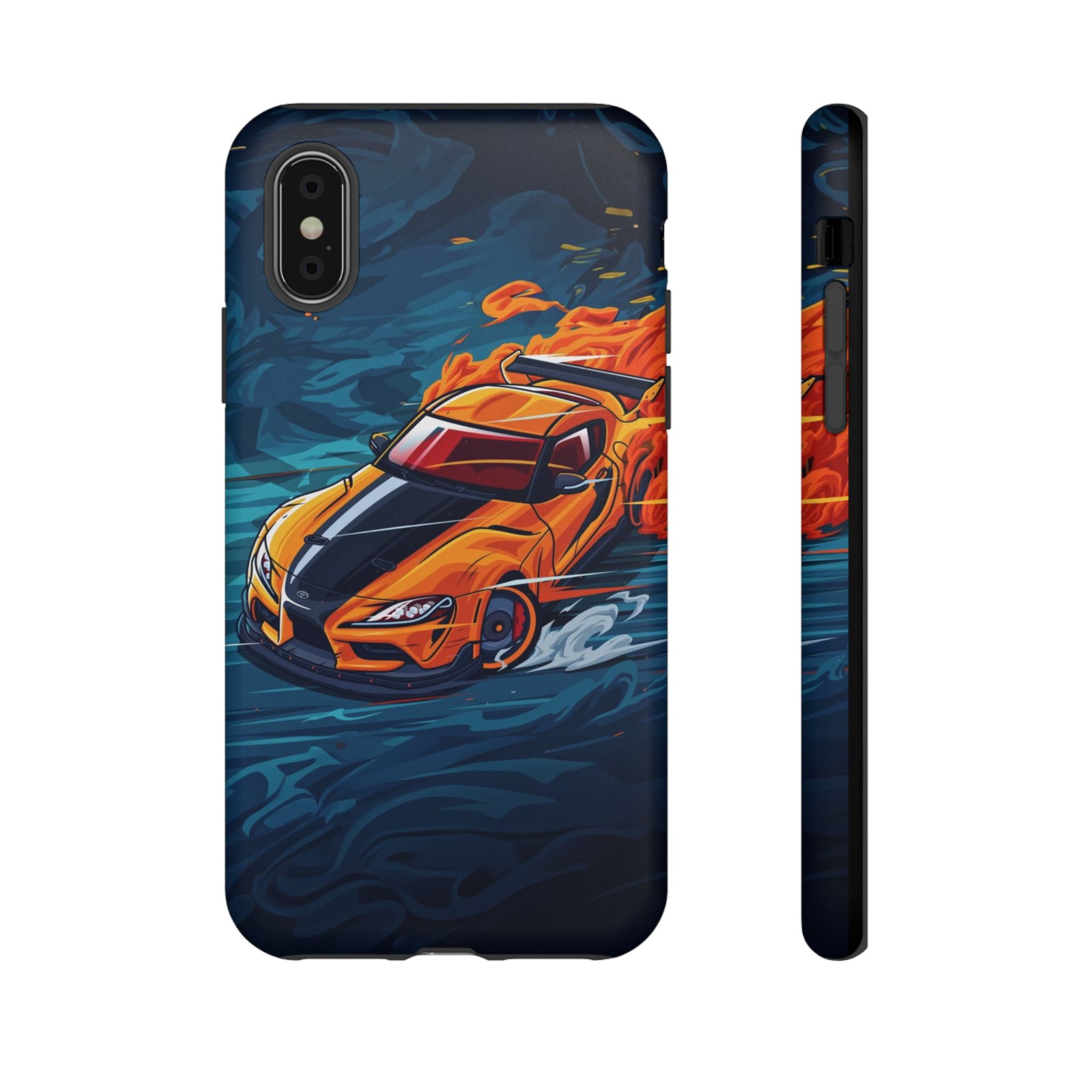 Car Lover Supra Inspired Tough Cases - slim fit case mockup