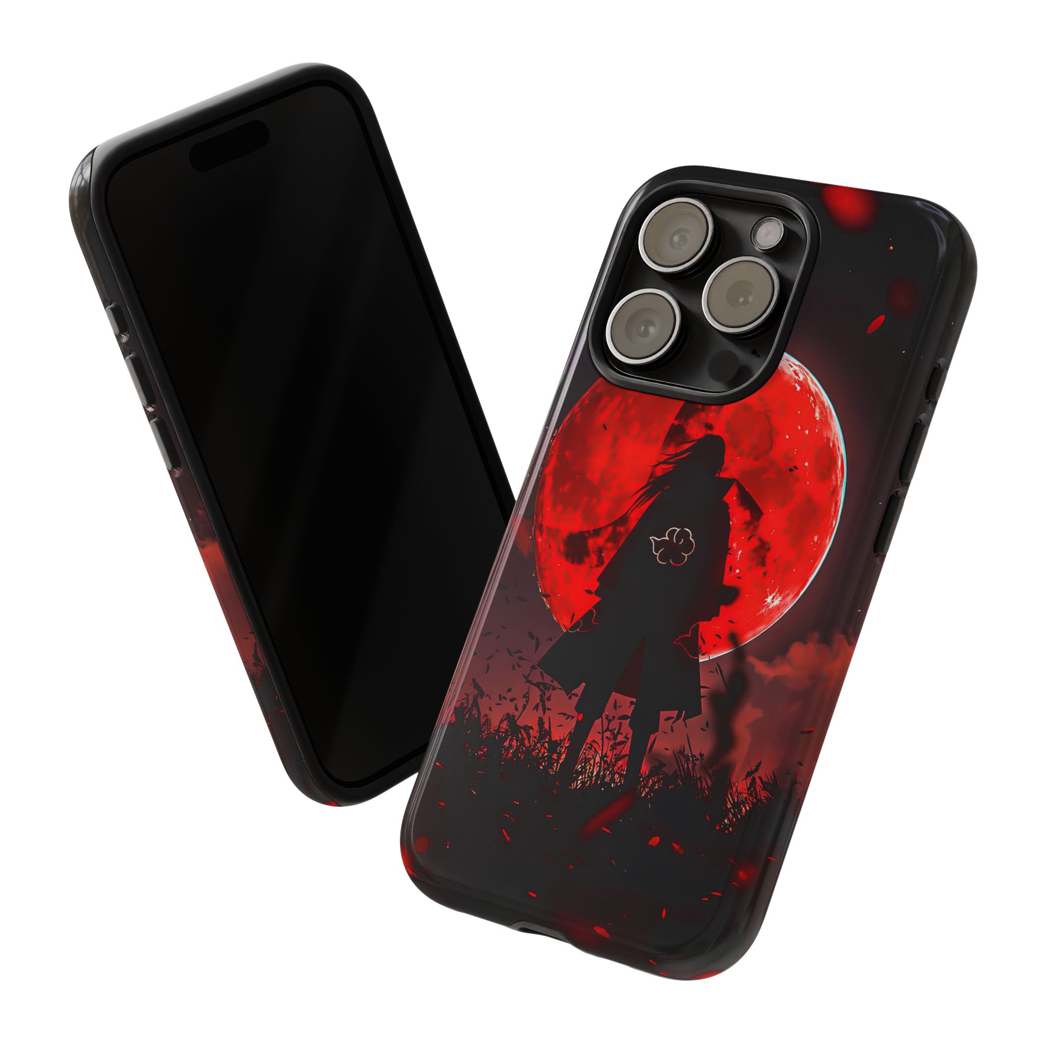 Itachi Red Moon Anime Inspired Tough Phone Cases - sleek phone case design