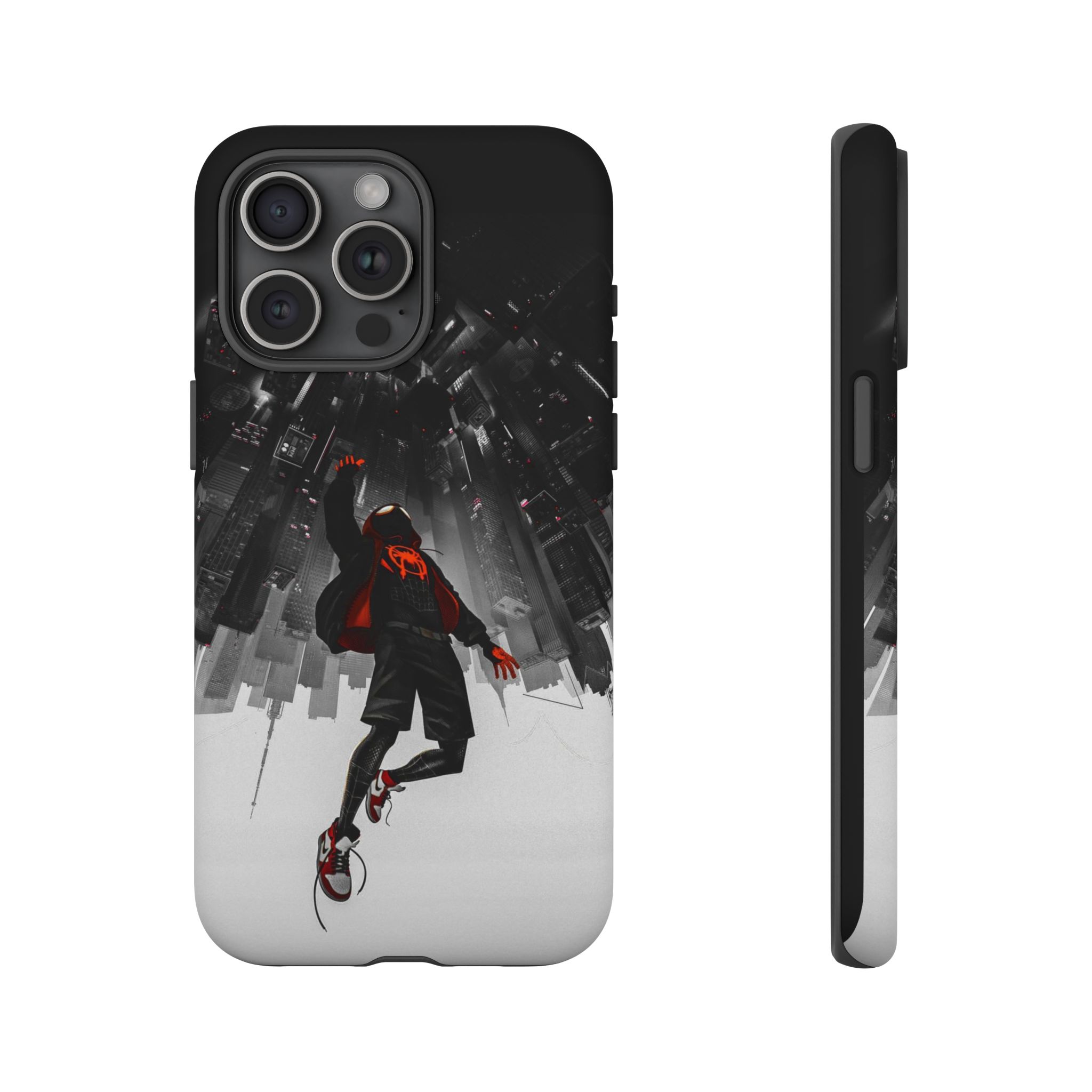 Mile Morale Spider Inspired Tough Cases - case back design view